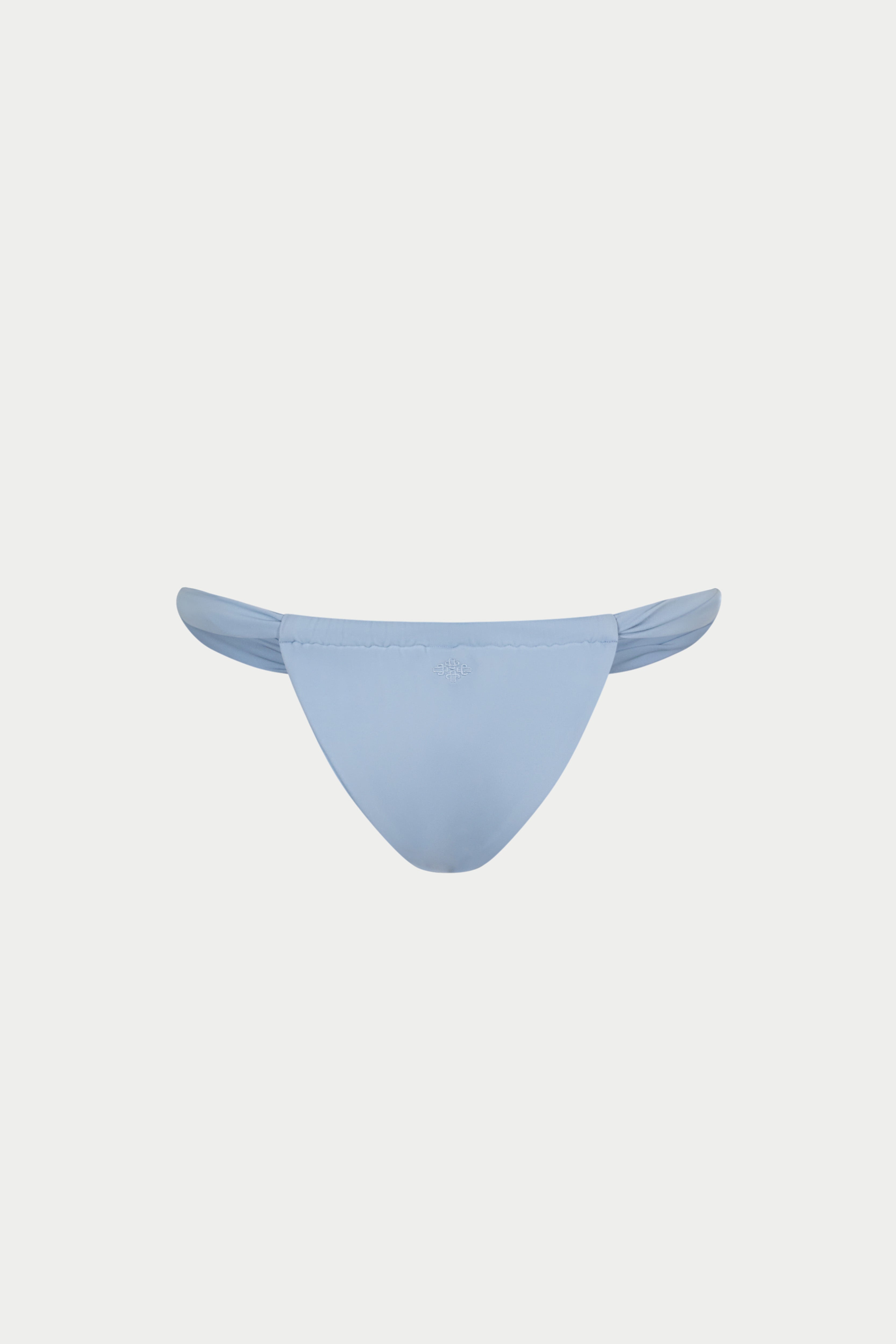 RUCHED BIKINI BOTTOMS - POWDER BLUE