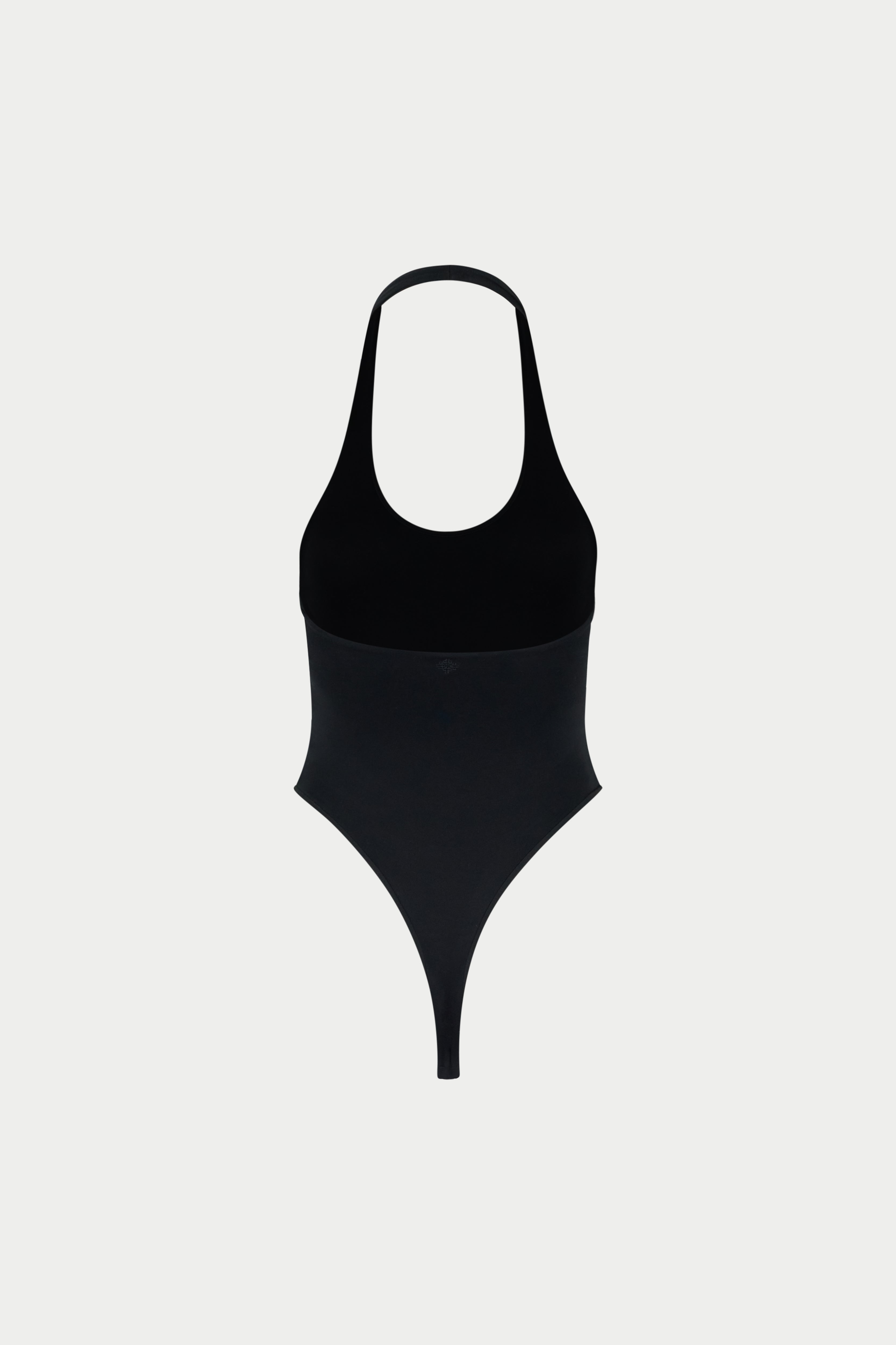 SCOOP NECK BODYSUIT - BLACK