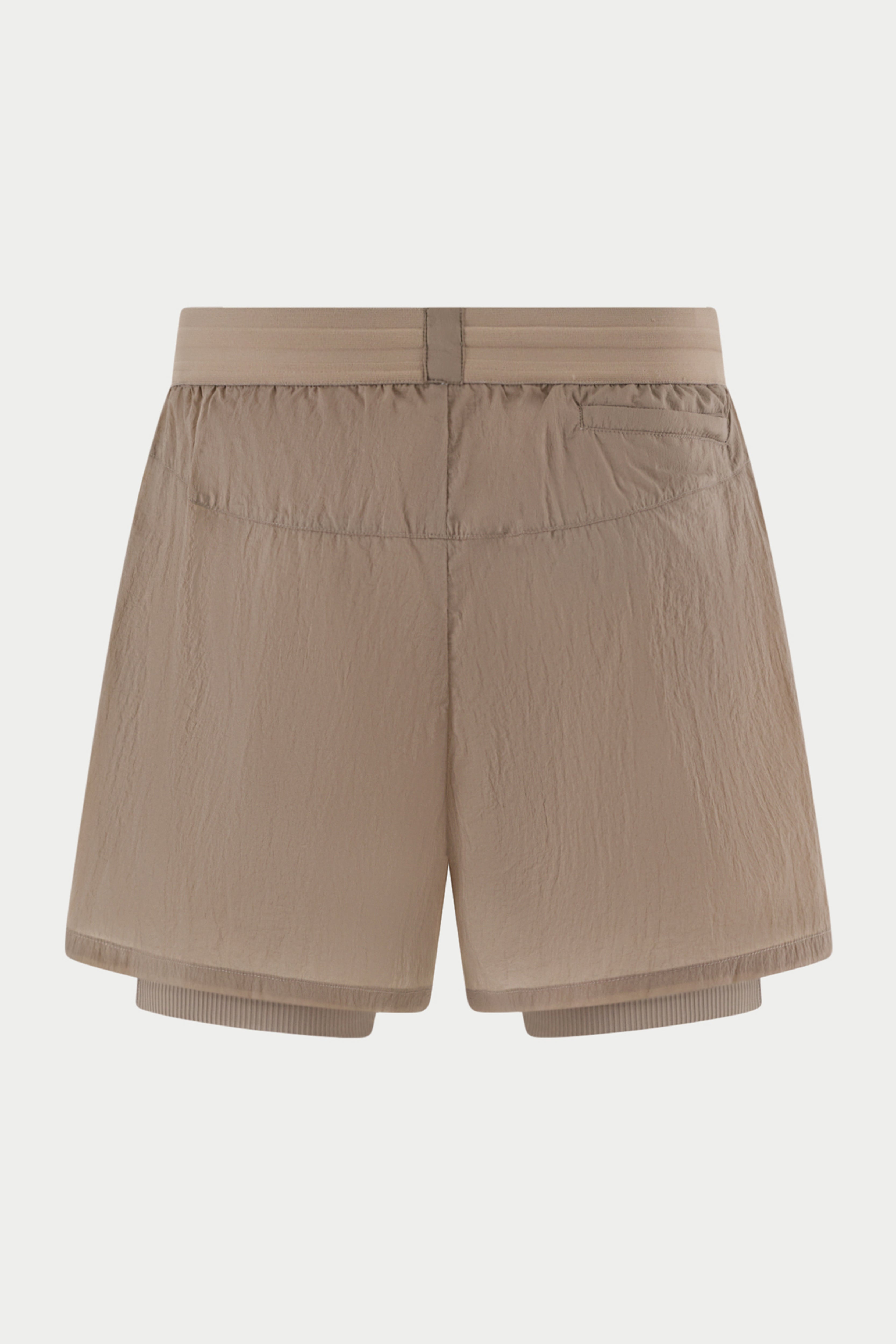 2-1 TRANSLUCENT RUN SHORT - SAND