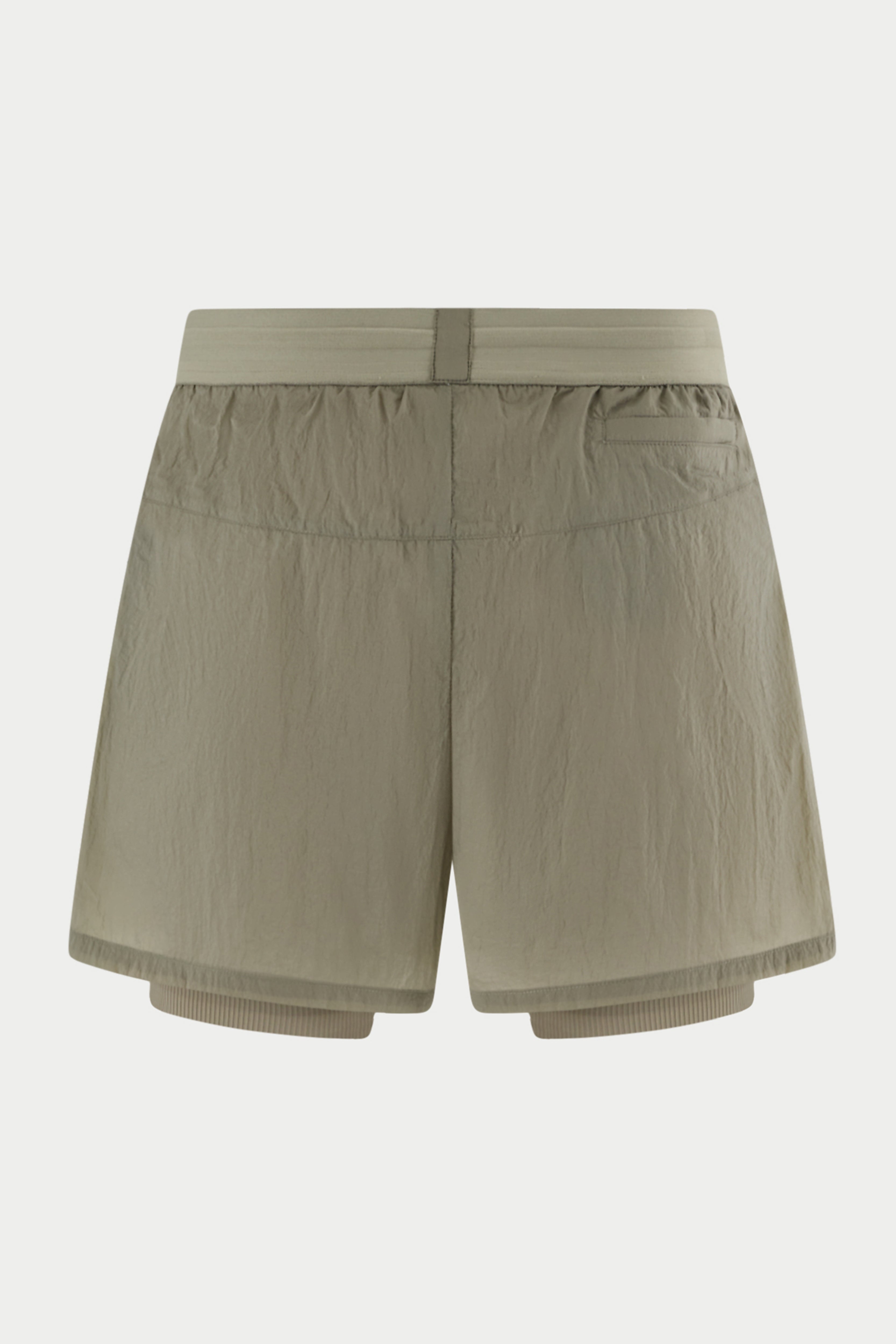 2-1 TRANSLUCENT RUN SHORT - KHAKI