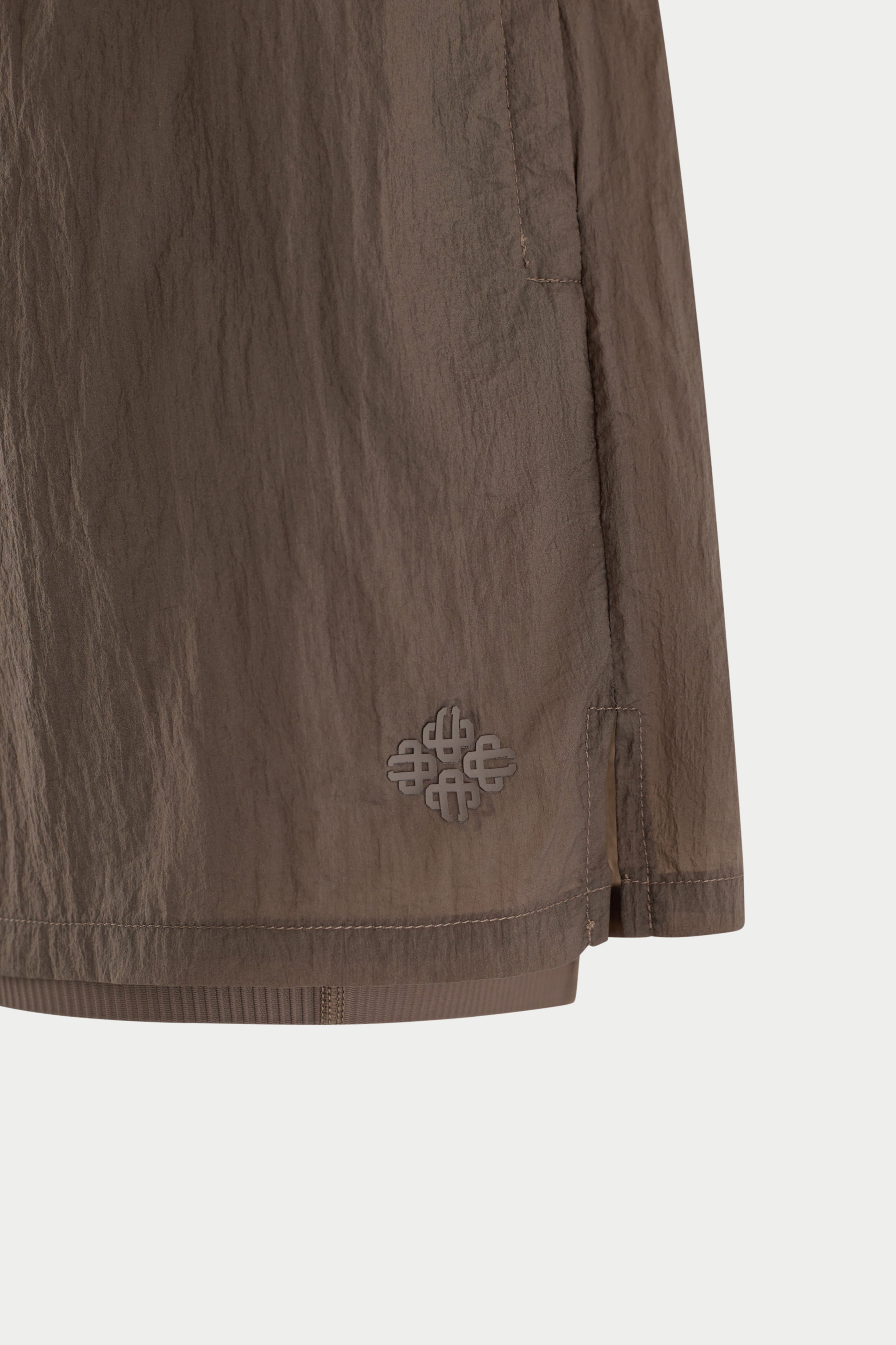 2-1 TRANSLUCENT RUN SHORT - BROWN