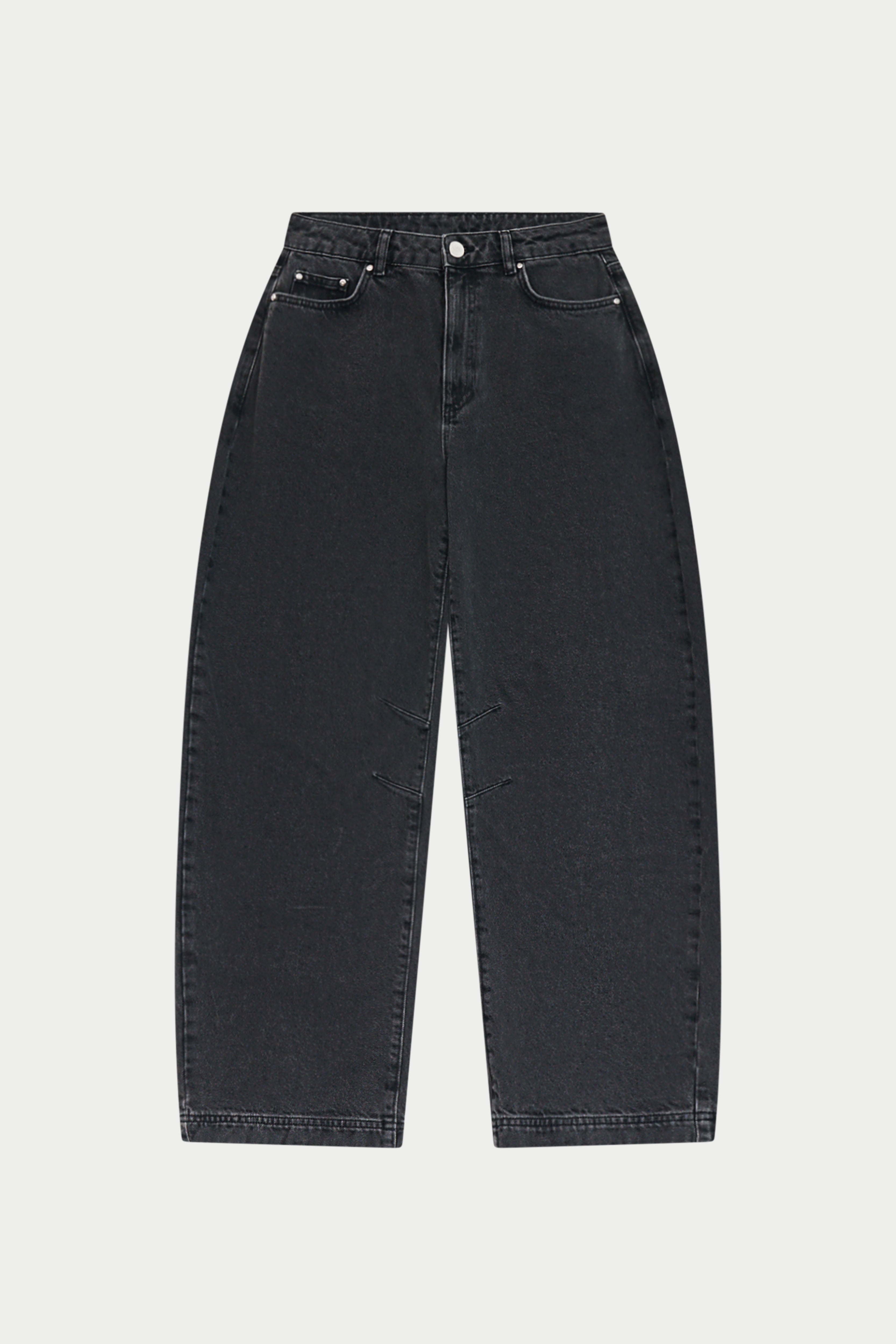 BARREL JEANS - WASHED BLACK