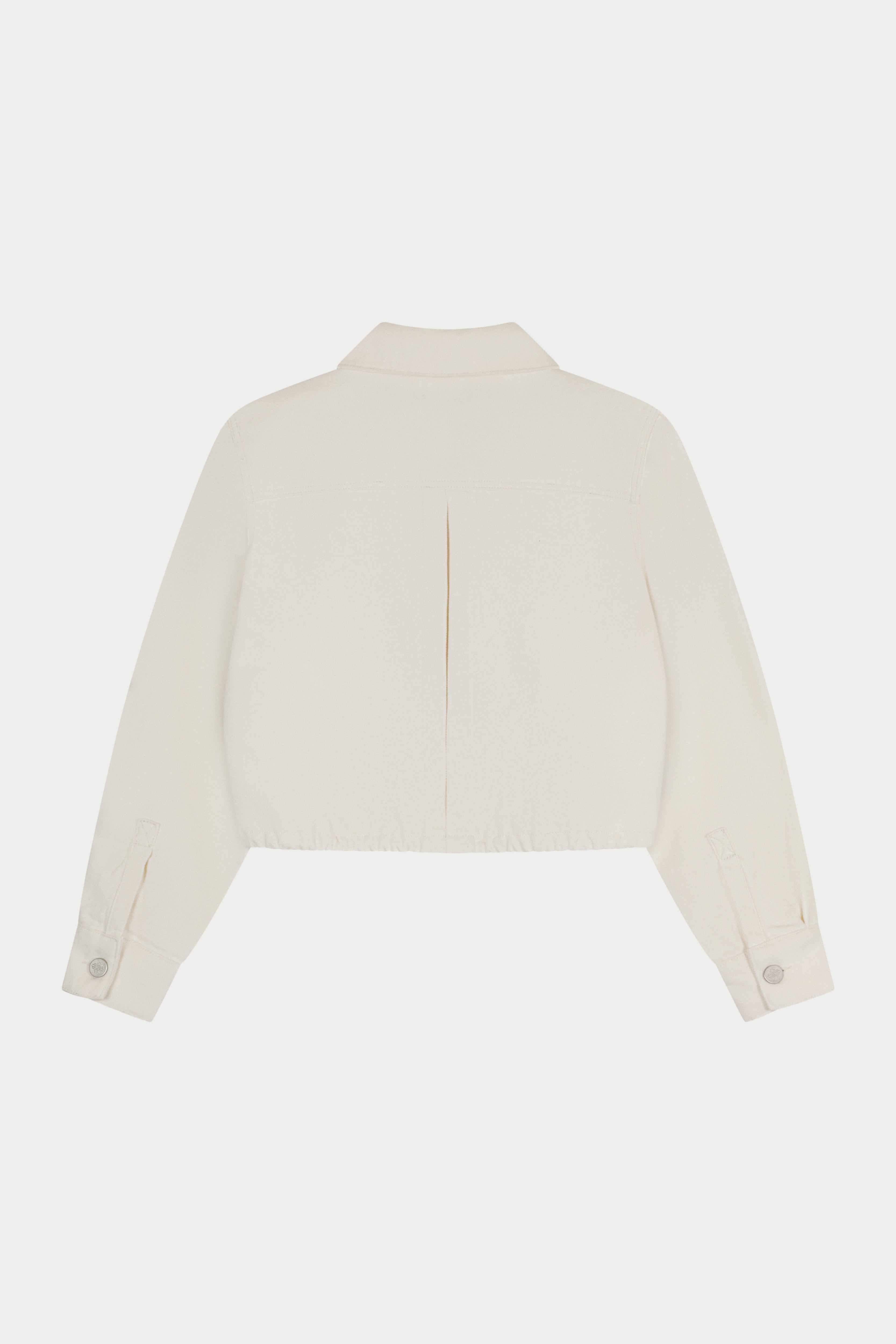 White shirt with a collar