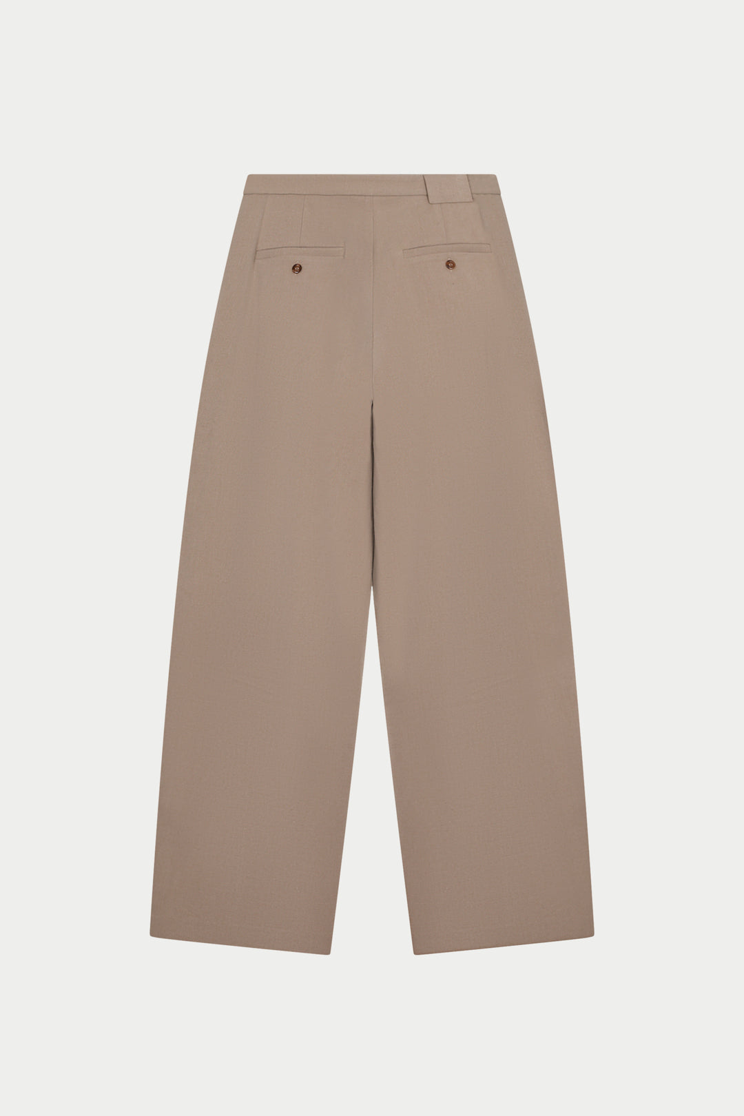 BARREL LEG SMART TROUSERS - BEIGE – The Couture Club