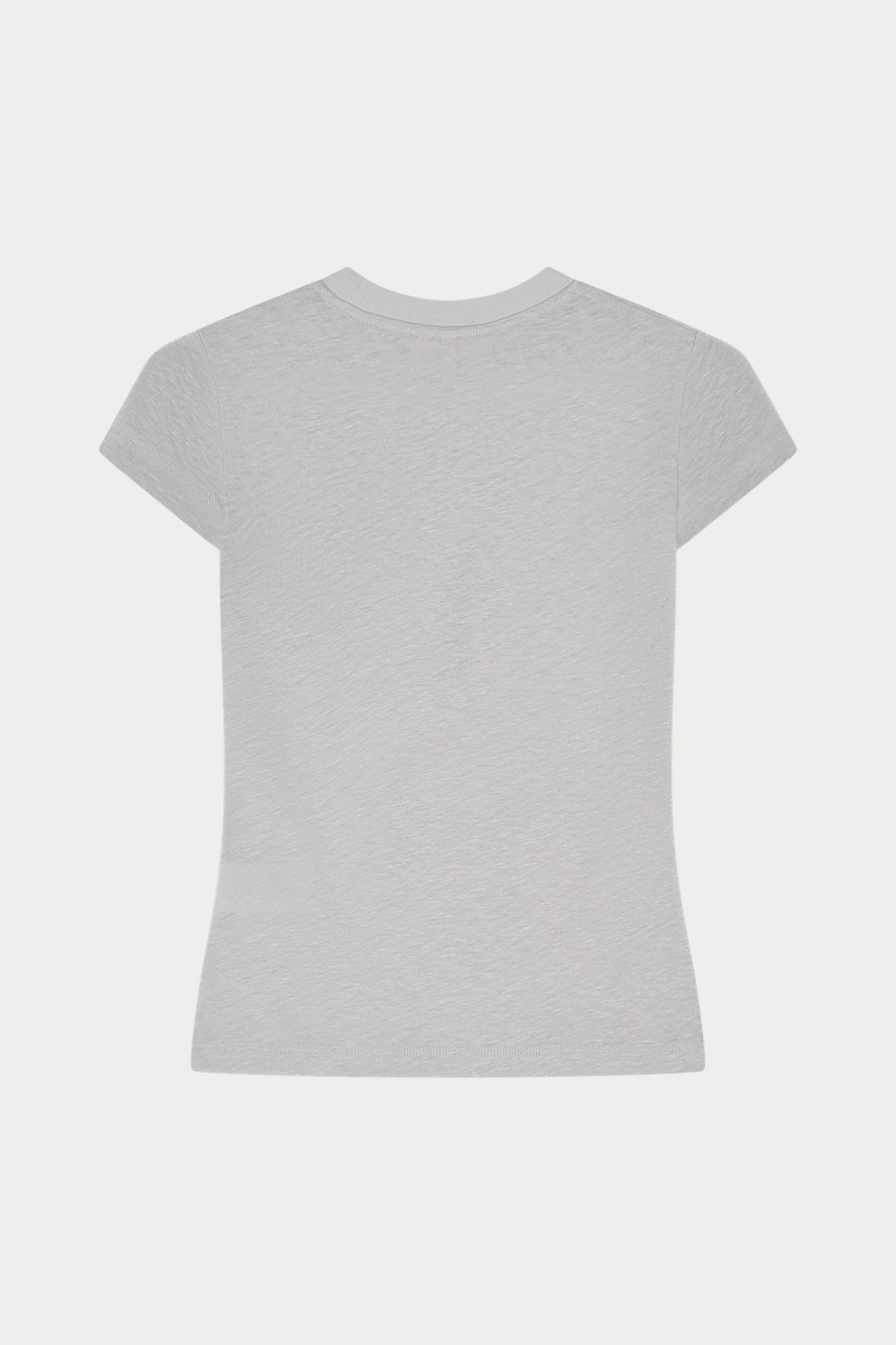 MARL SLUB CAP SLEEVE BABY TEE - GREY