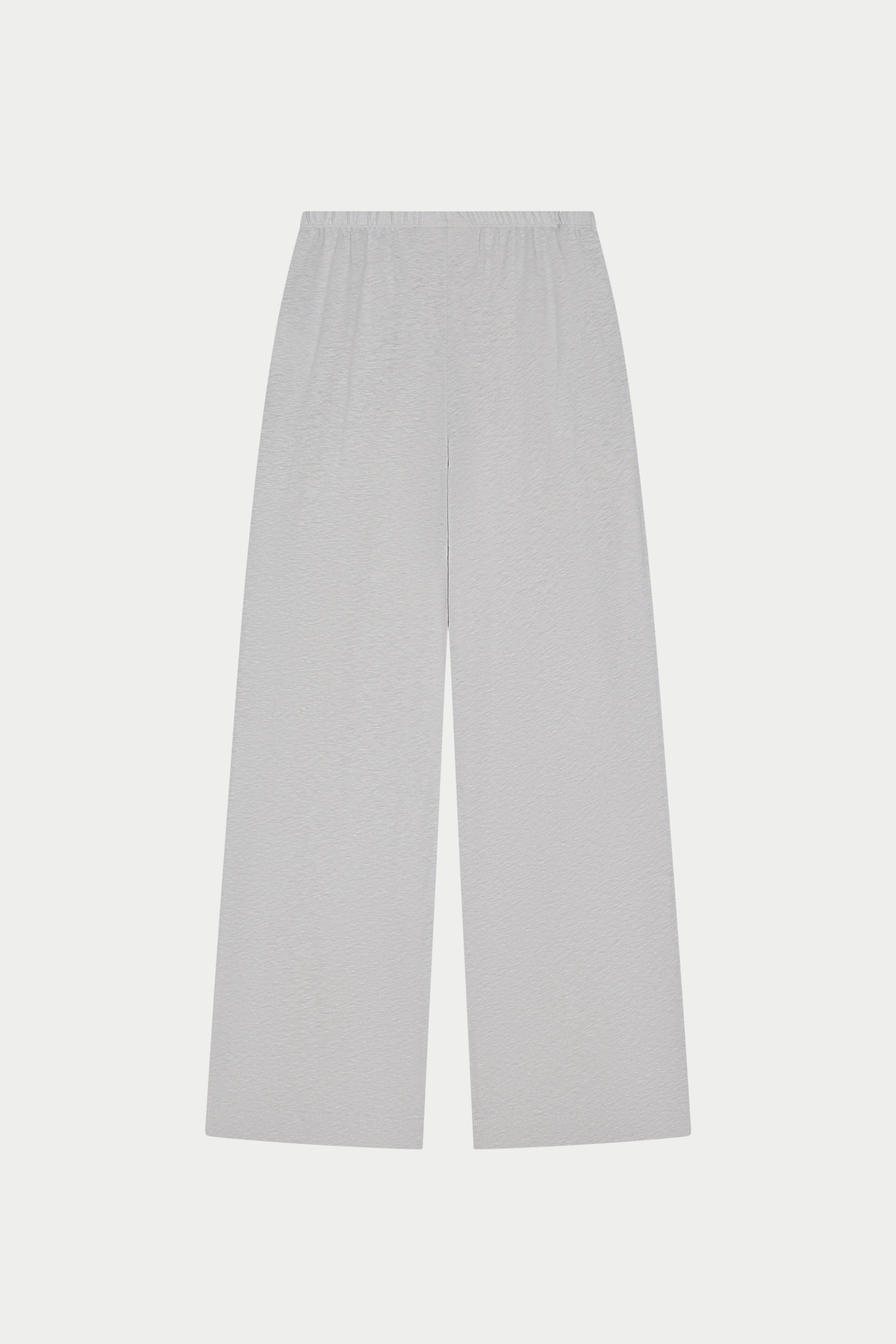 MARL SLUB WIDE LEG JOGGERS - GREY