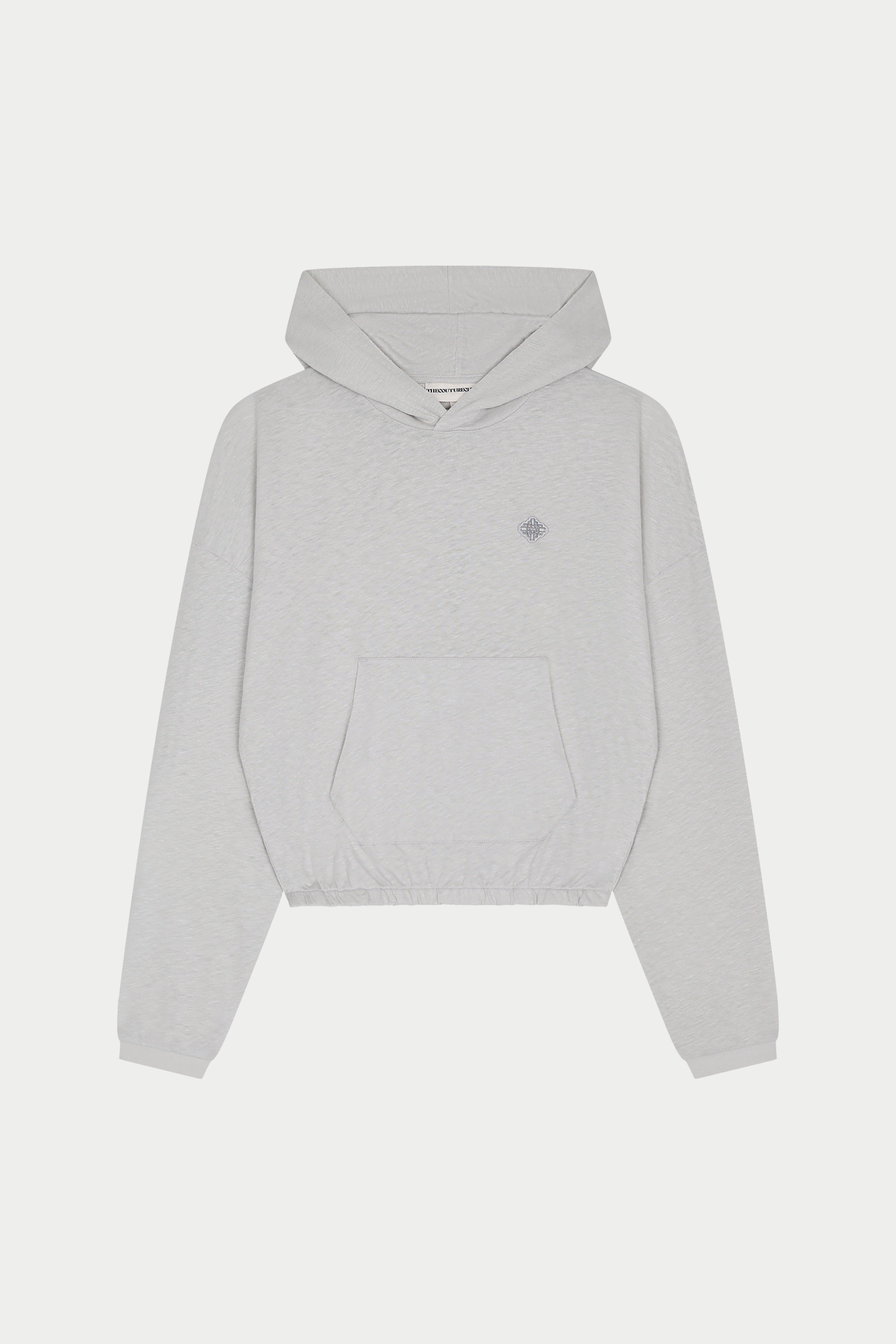 MARL SLUB HOODIE - GREY