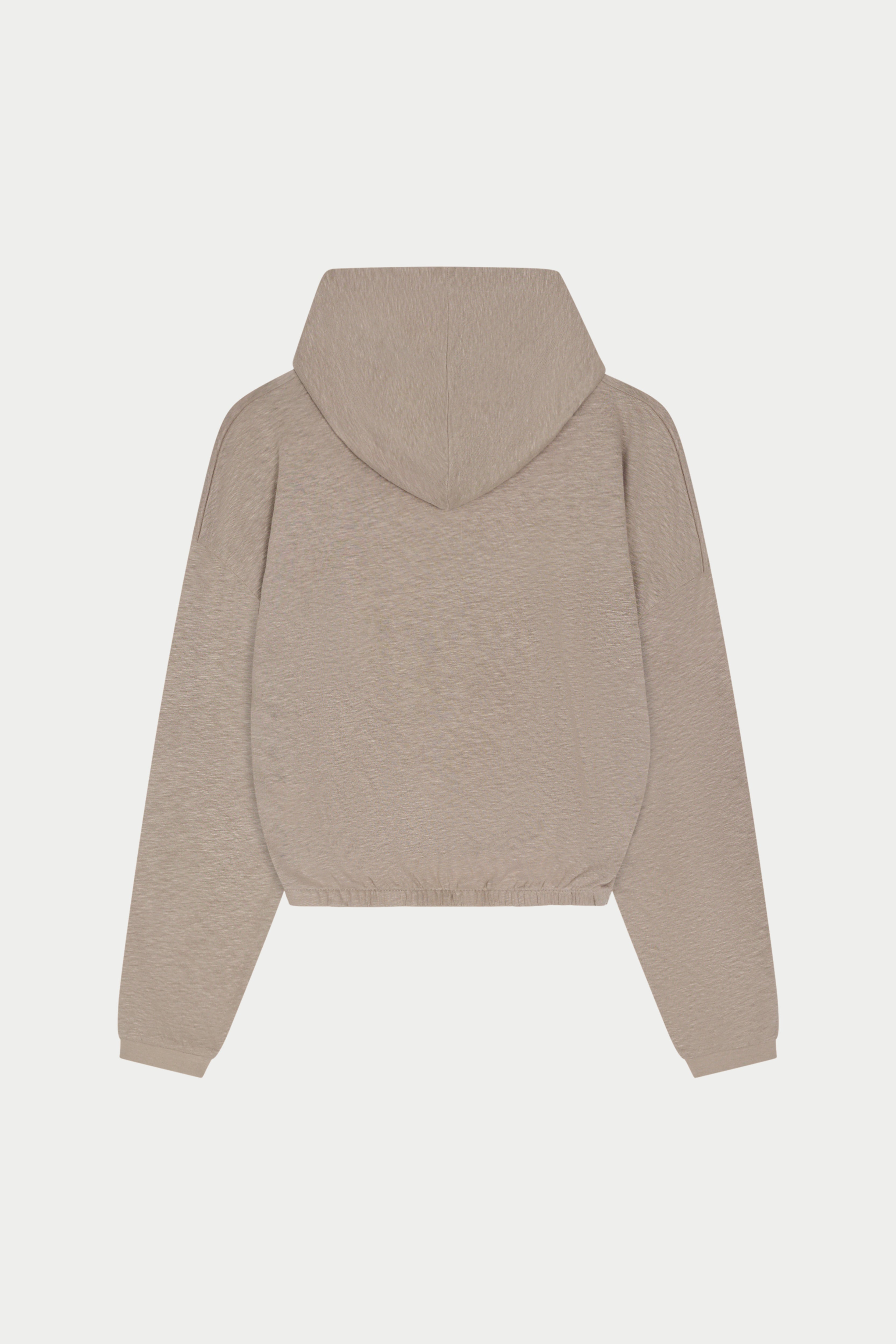 MARL SLUB HOODIE - MUSHROOM
