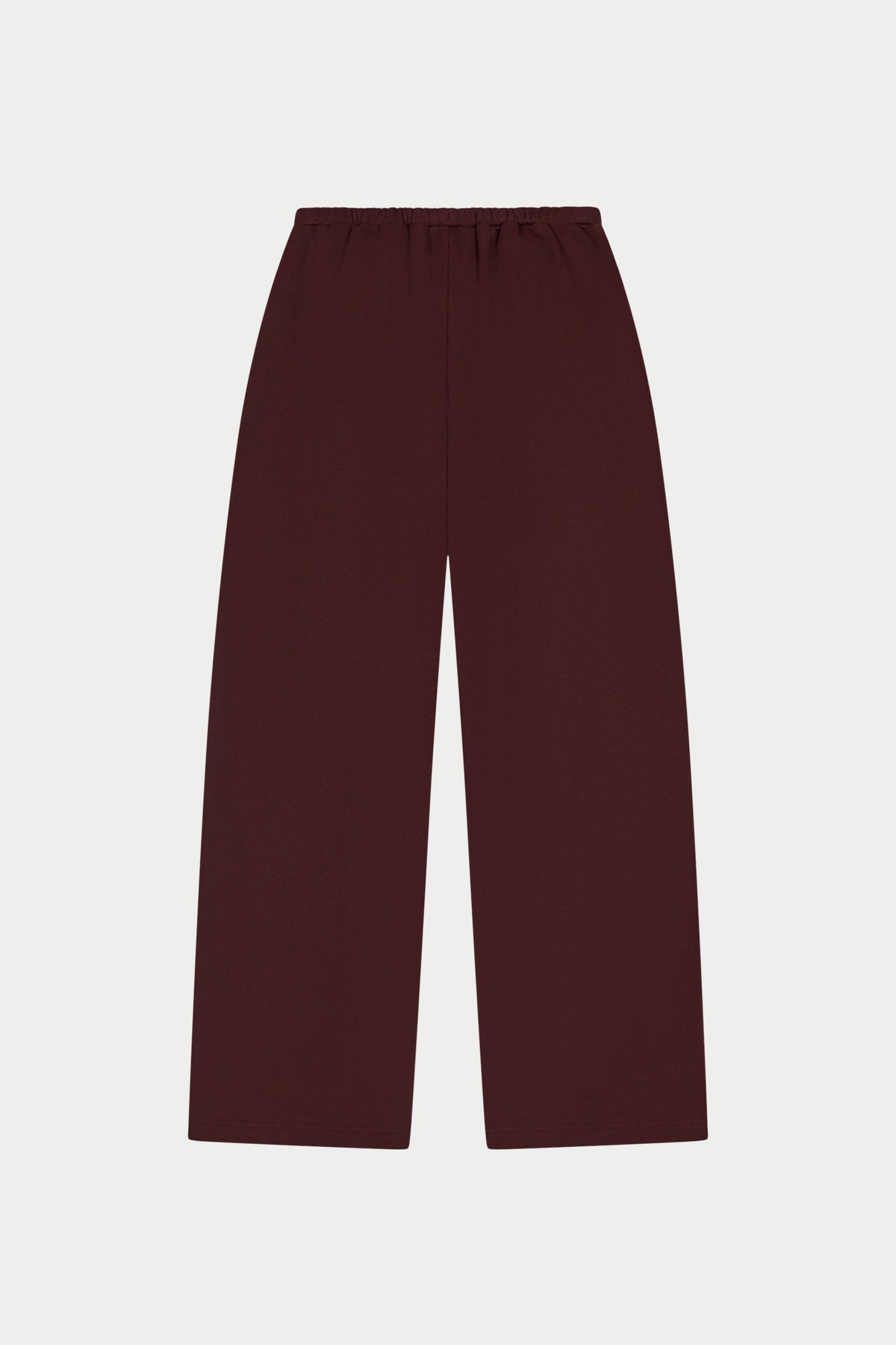 PLEAT DETAIL WIDE LEG JOGGERS - CHOCOLATE
