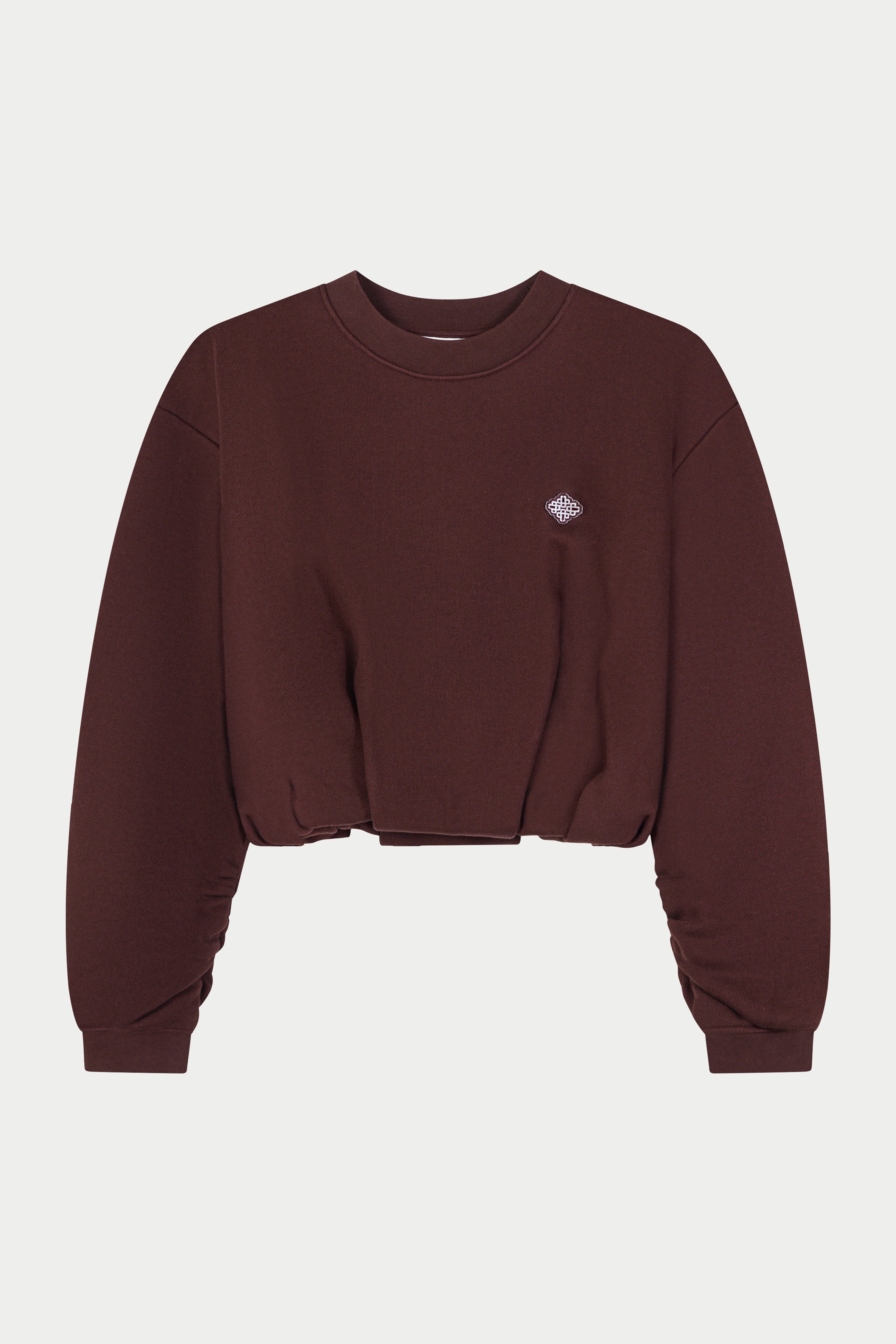 BALLOON HEM CREW - CHOCOLATE
