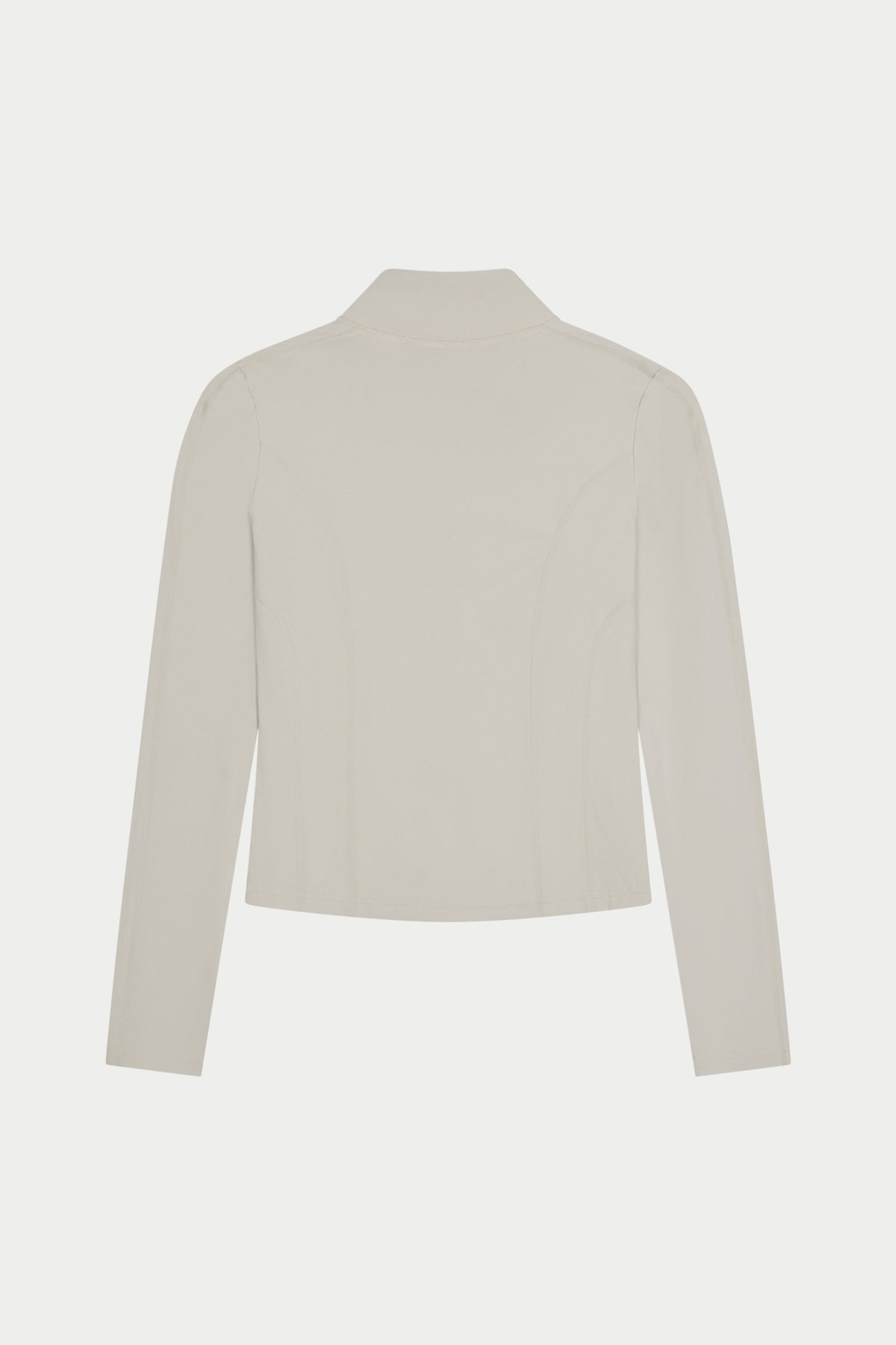 SCULPTING STRETCH ZIP UP JACKET - BONE