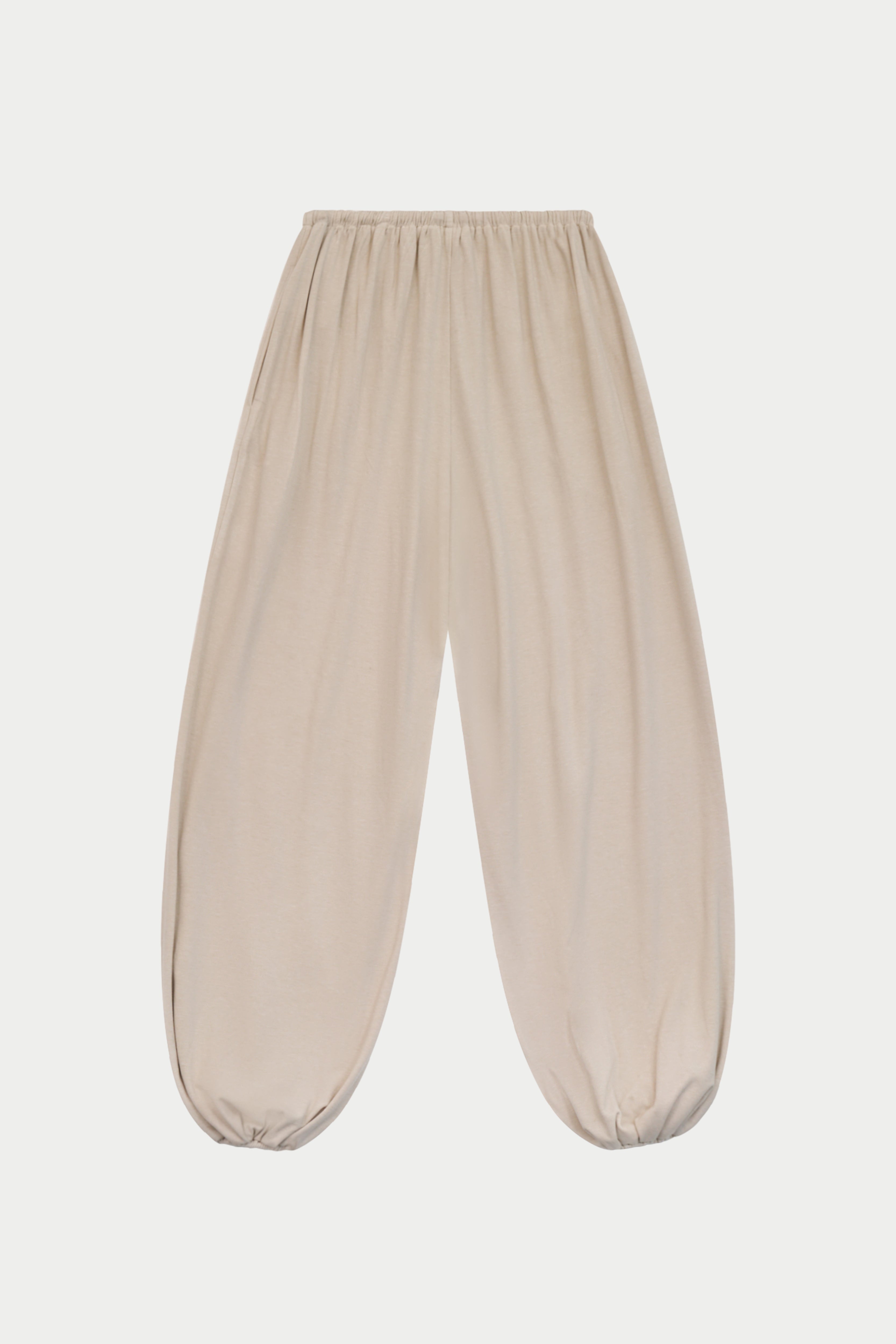 LIGHTWEIGHT BALLOON TROUSERS - STONE