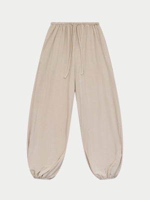LIGHTWEIGHT BALLOON TROUSERS - STONE