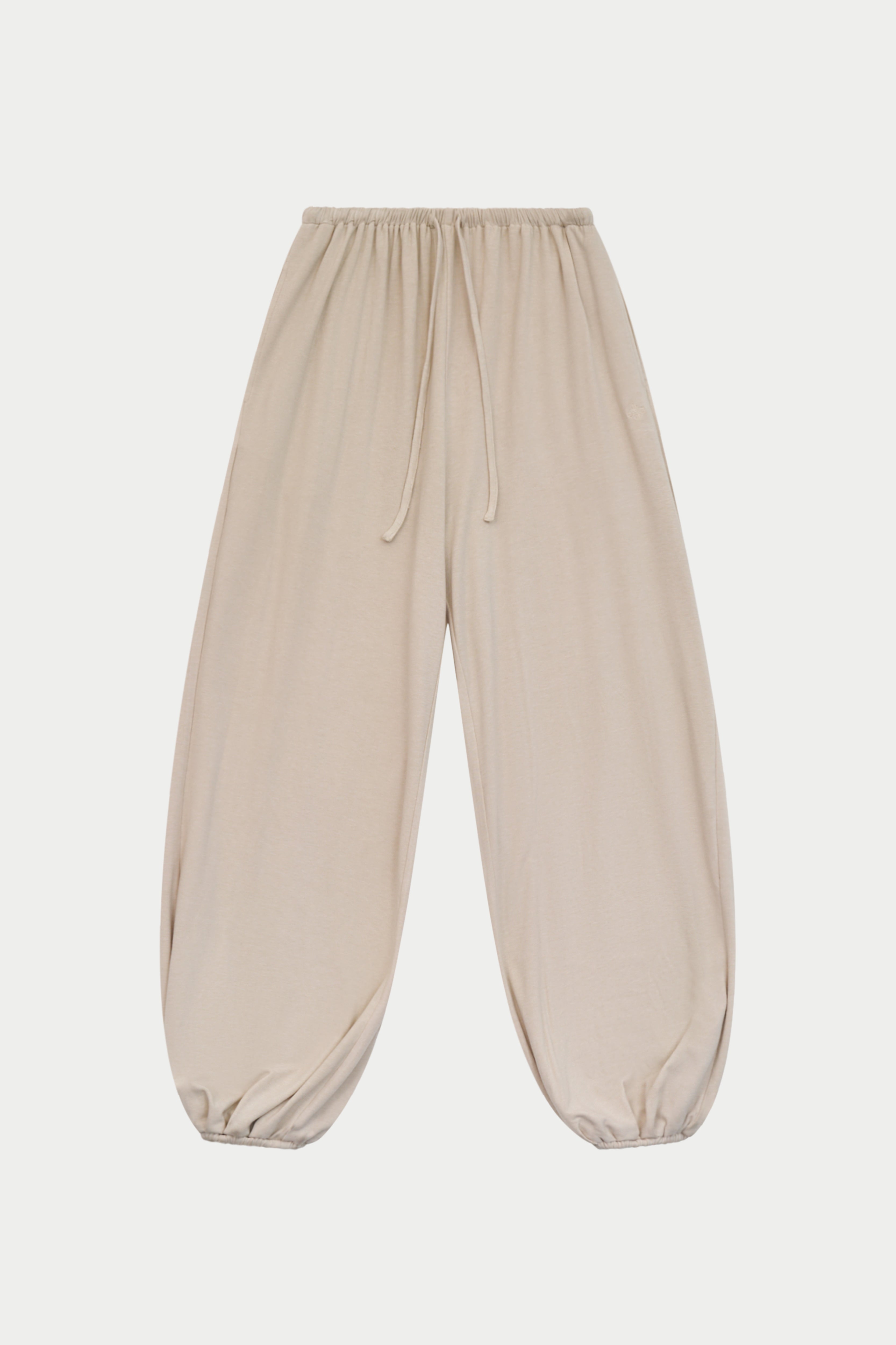 LIGHTWEIGHT BALLOON TROUSERS - STONE