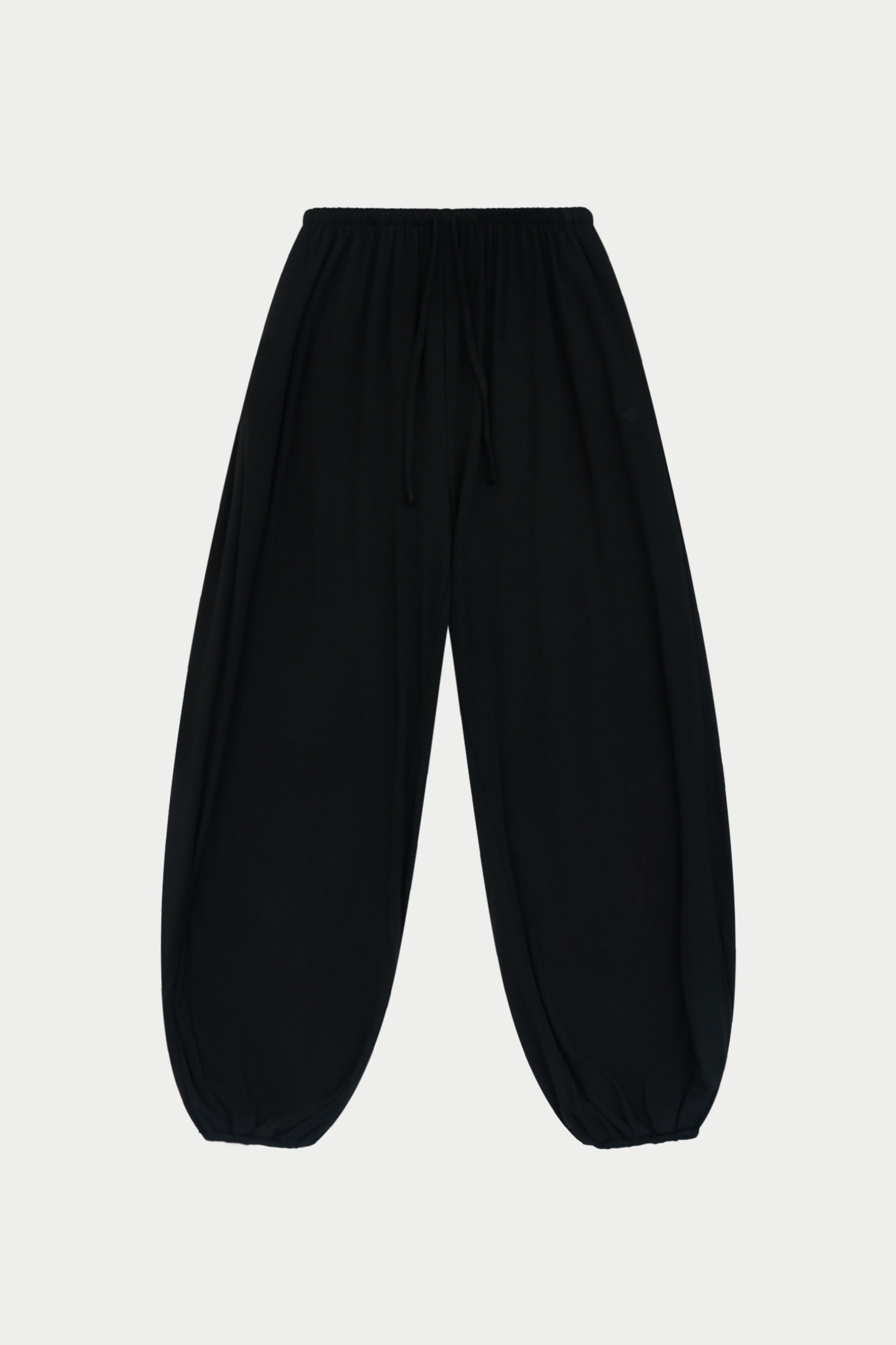 LIGHTWEIGHT BALLOON TROUSERS - BLACK