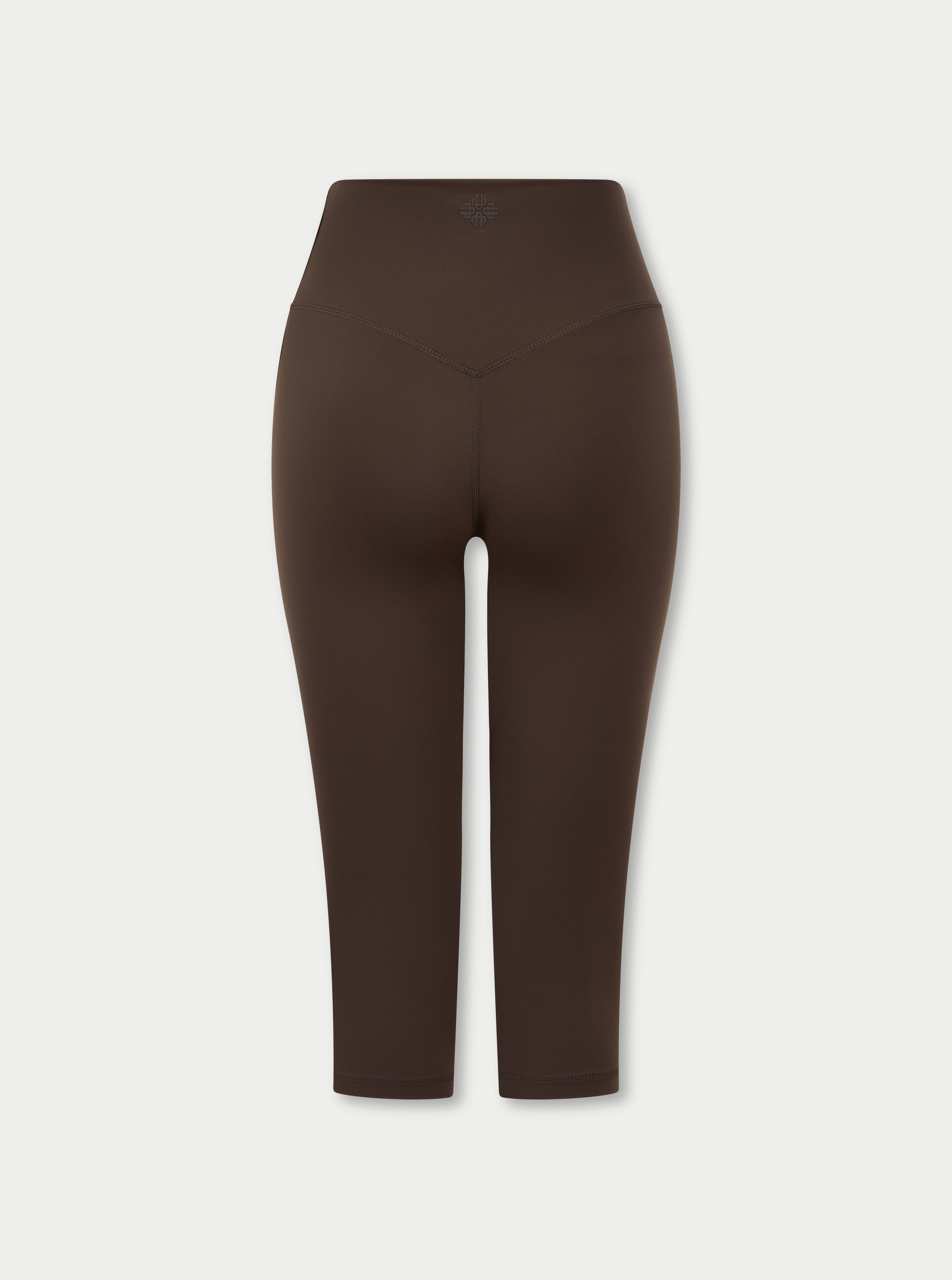 SCULPTING STRETCH CAPRI LEGGINGS - CHOCOLATE