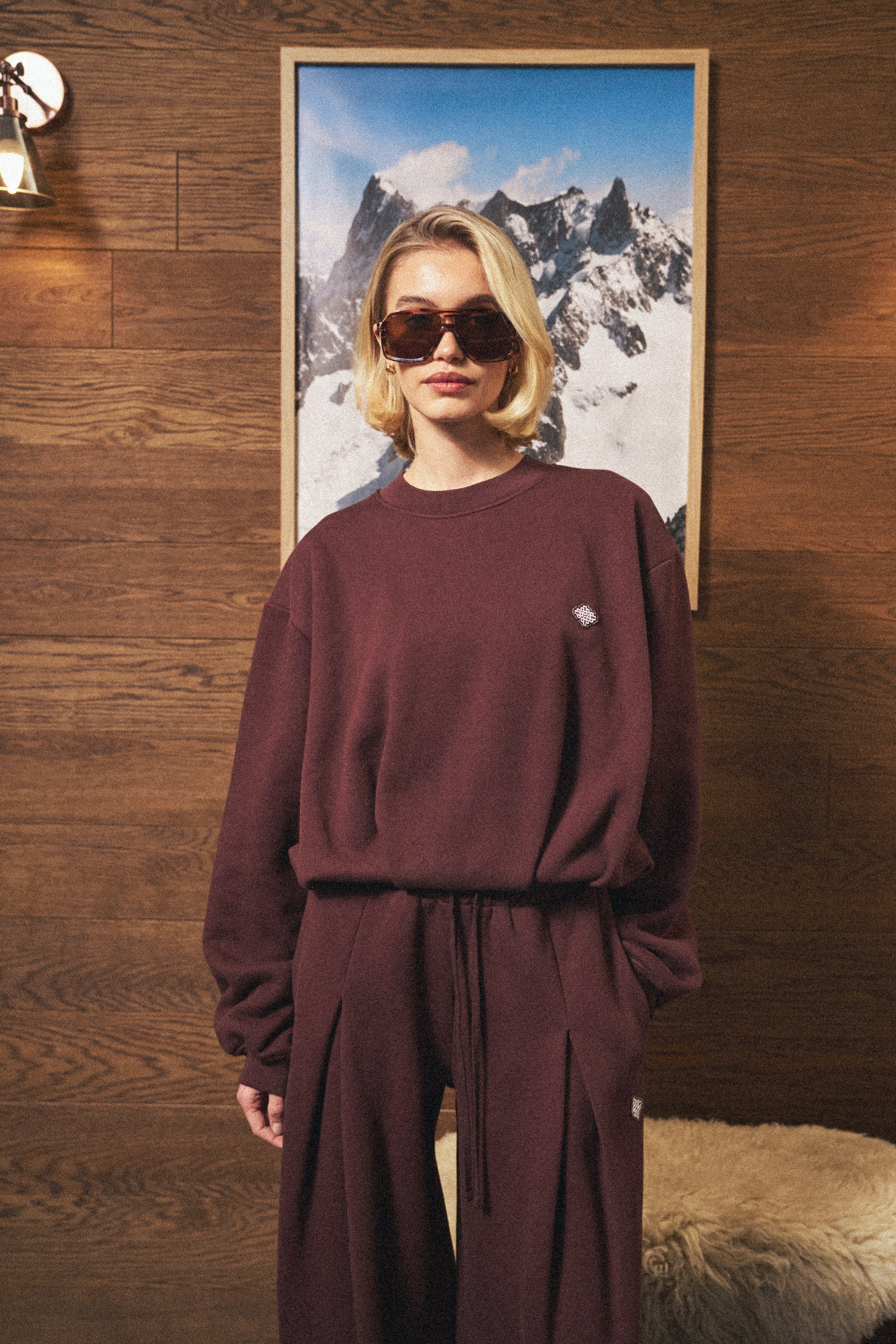 BALLOON HEM CREW - CHOCOLATE
