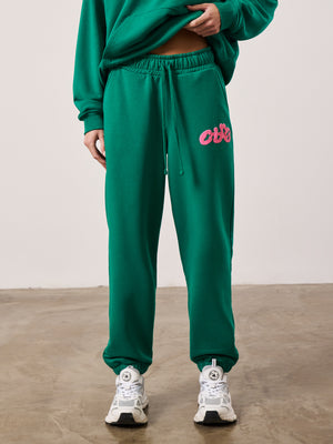 CTRE BUBBLE RELAXED JOGGERS - GREEN