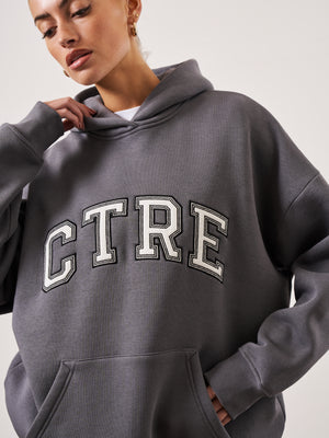 CTRE OVERSIZED HOODIE - CHARCOAL
