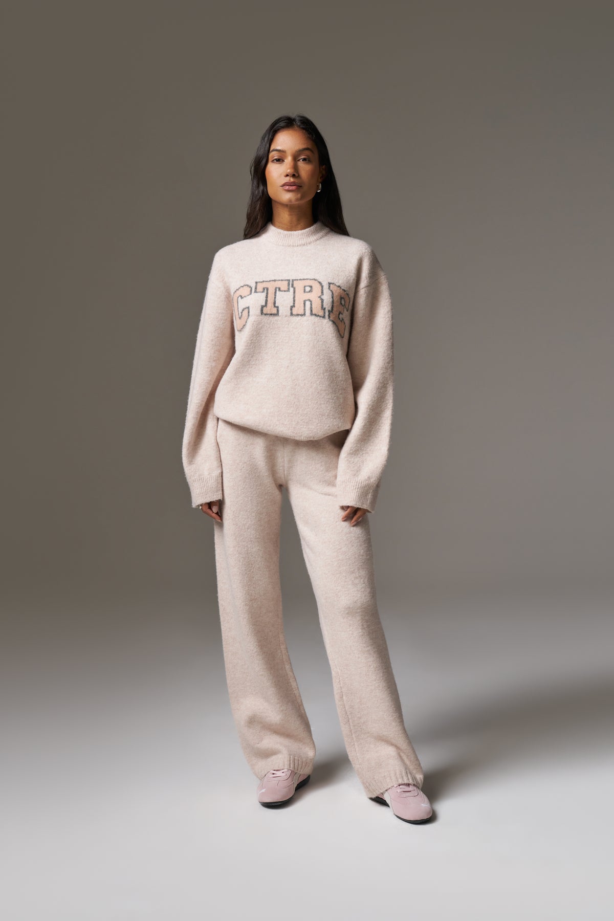 CTRE KNITTED SWEATSHIRT - PINK
