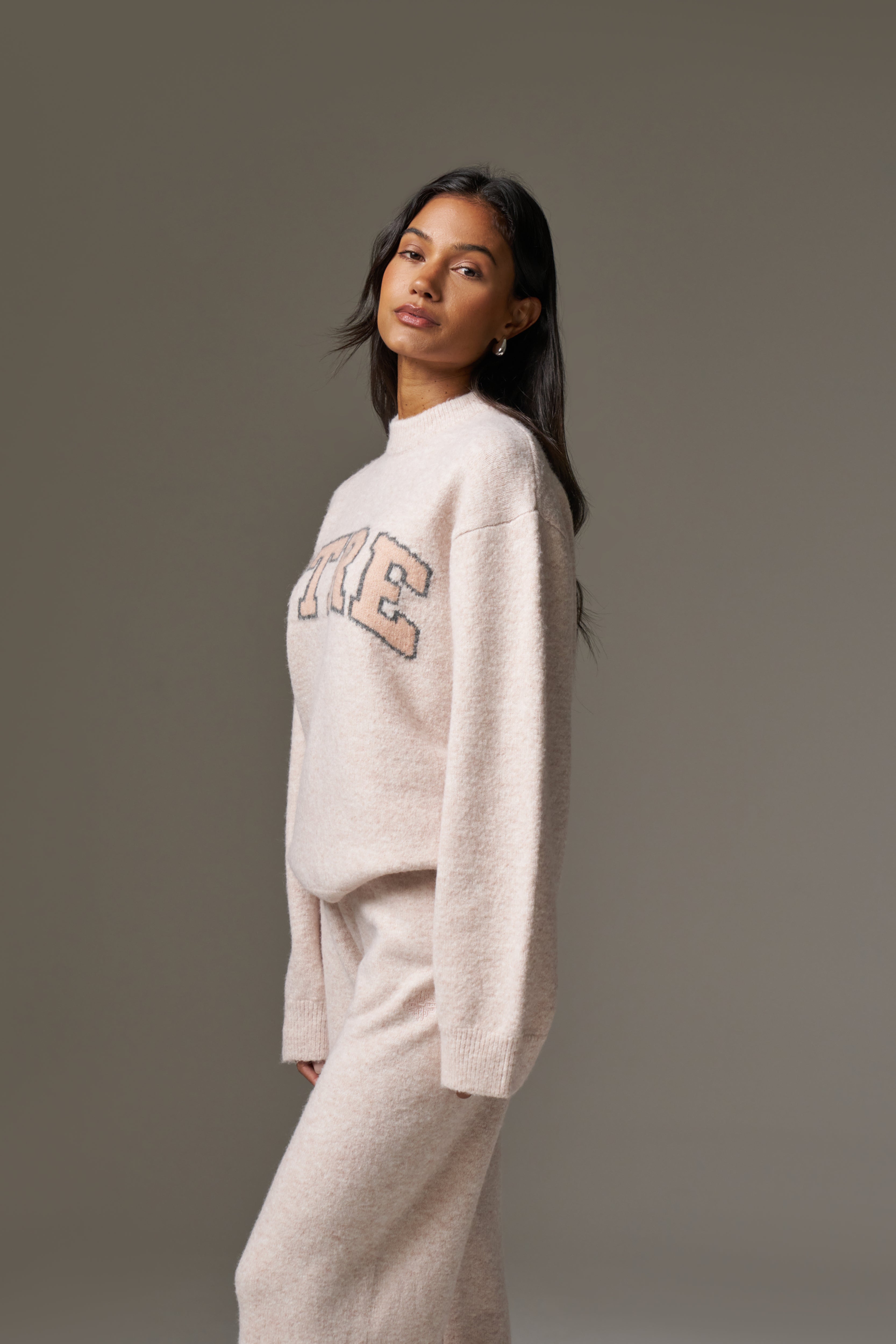 CTRE KNITTED SWEATSHIRT - PINK