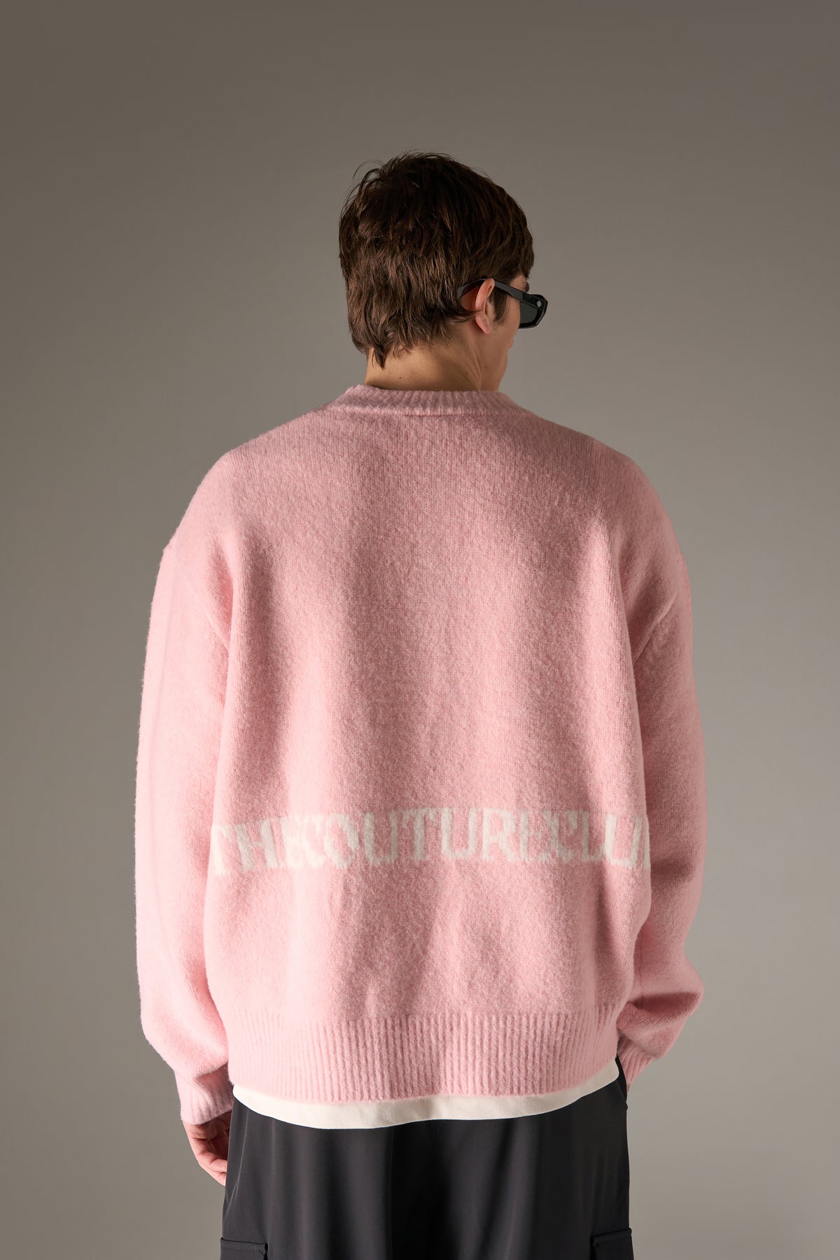 COPYRIGHT BRUSHED KNIT JUMPER - PINK