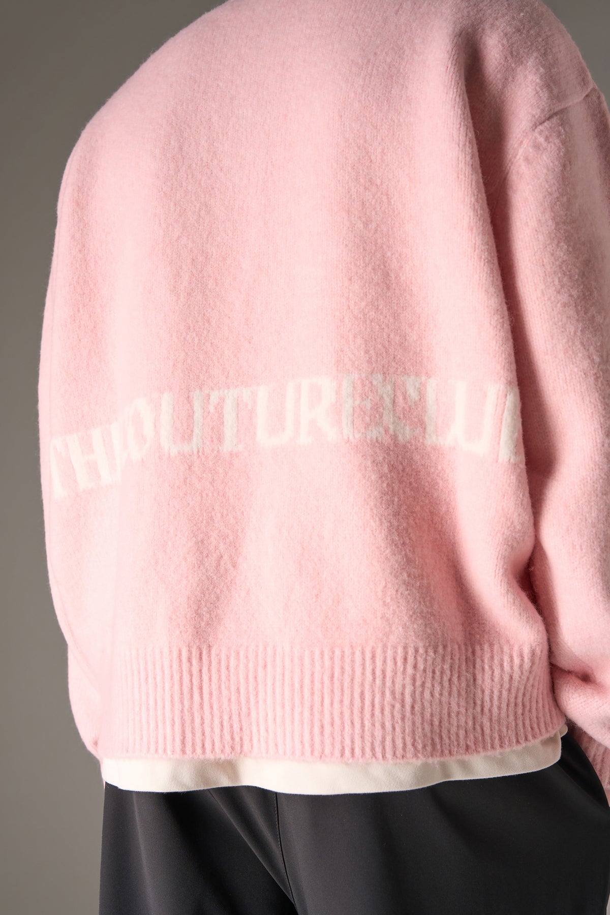 COPYRIGHT BRUSHED KNIT JUMPER - PINK