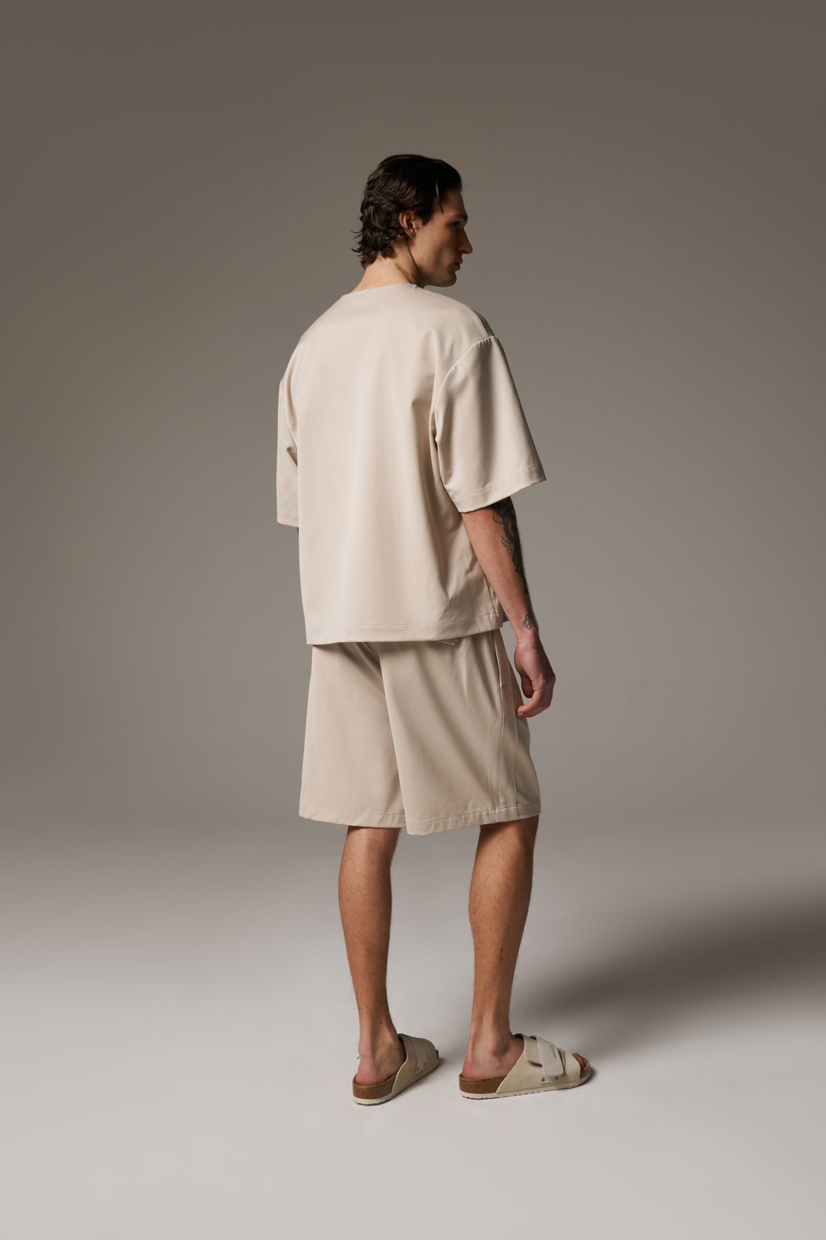 SMART WOVEN SHIRT - STONE