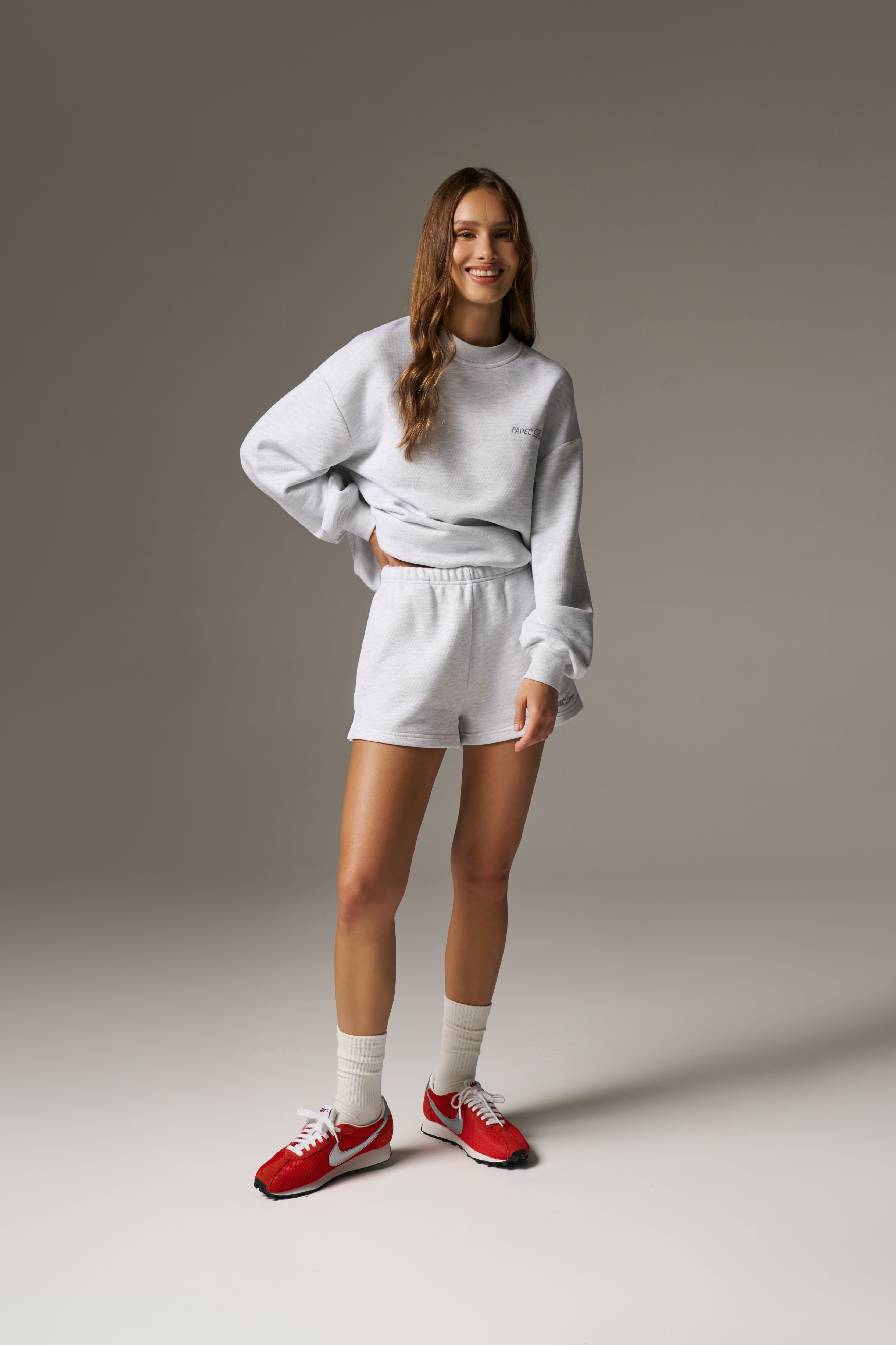 PADEL & PALOMAS SWEATSHIRT - GREY MARL