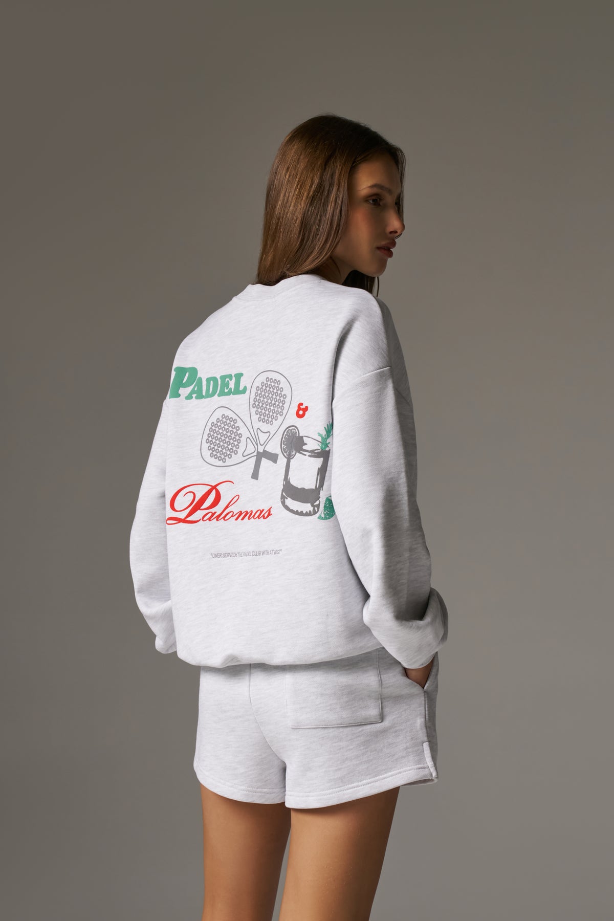 PADEL & PALOMAS SWEATSHIRT - GREY MARL