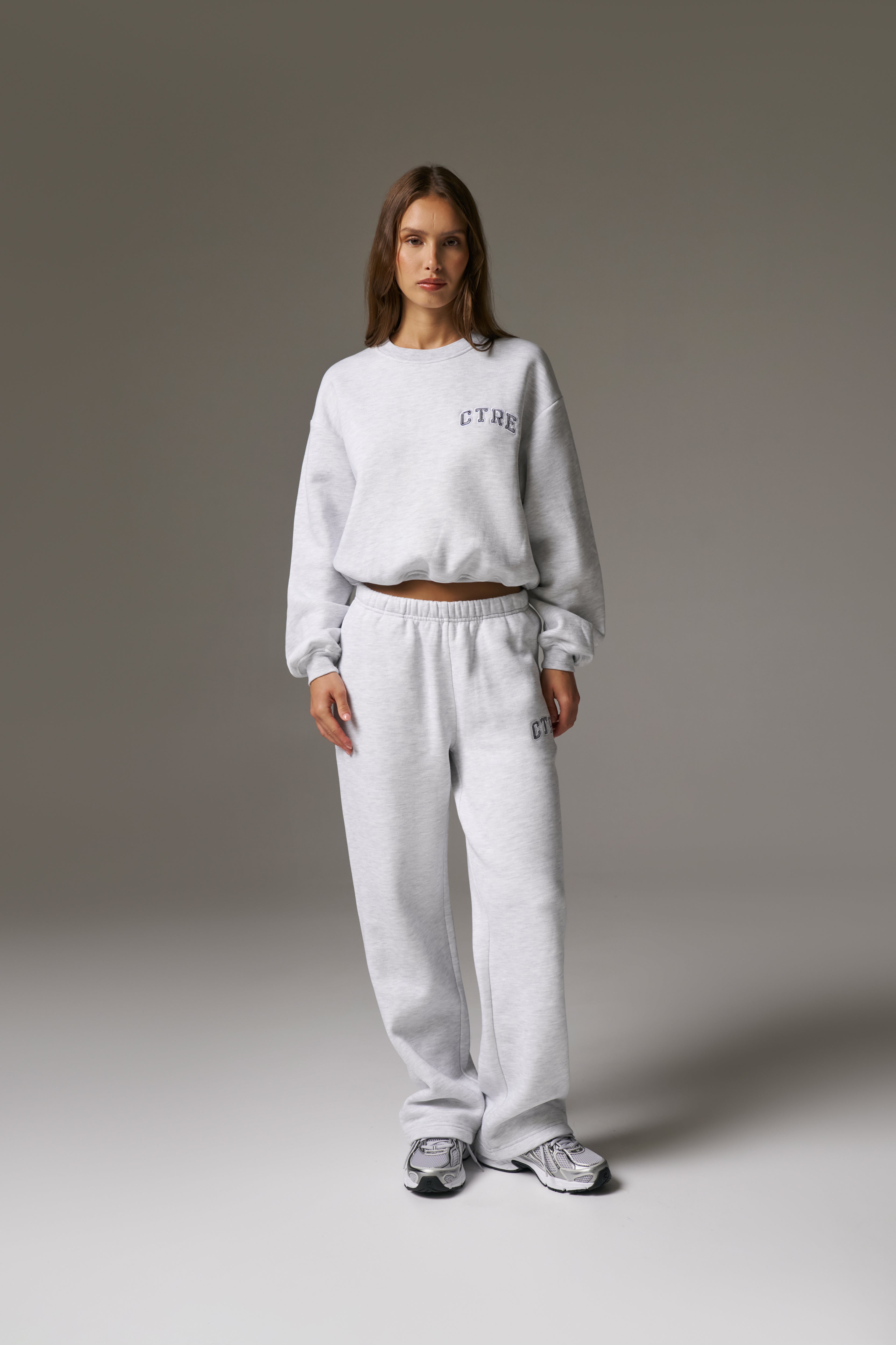 CTRE STRAIGHT LEG JOGGERS - GREY MARL