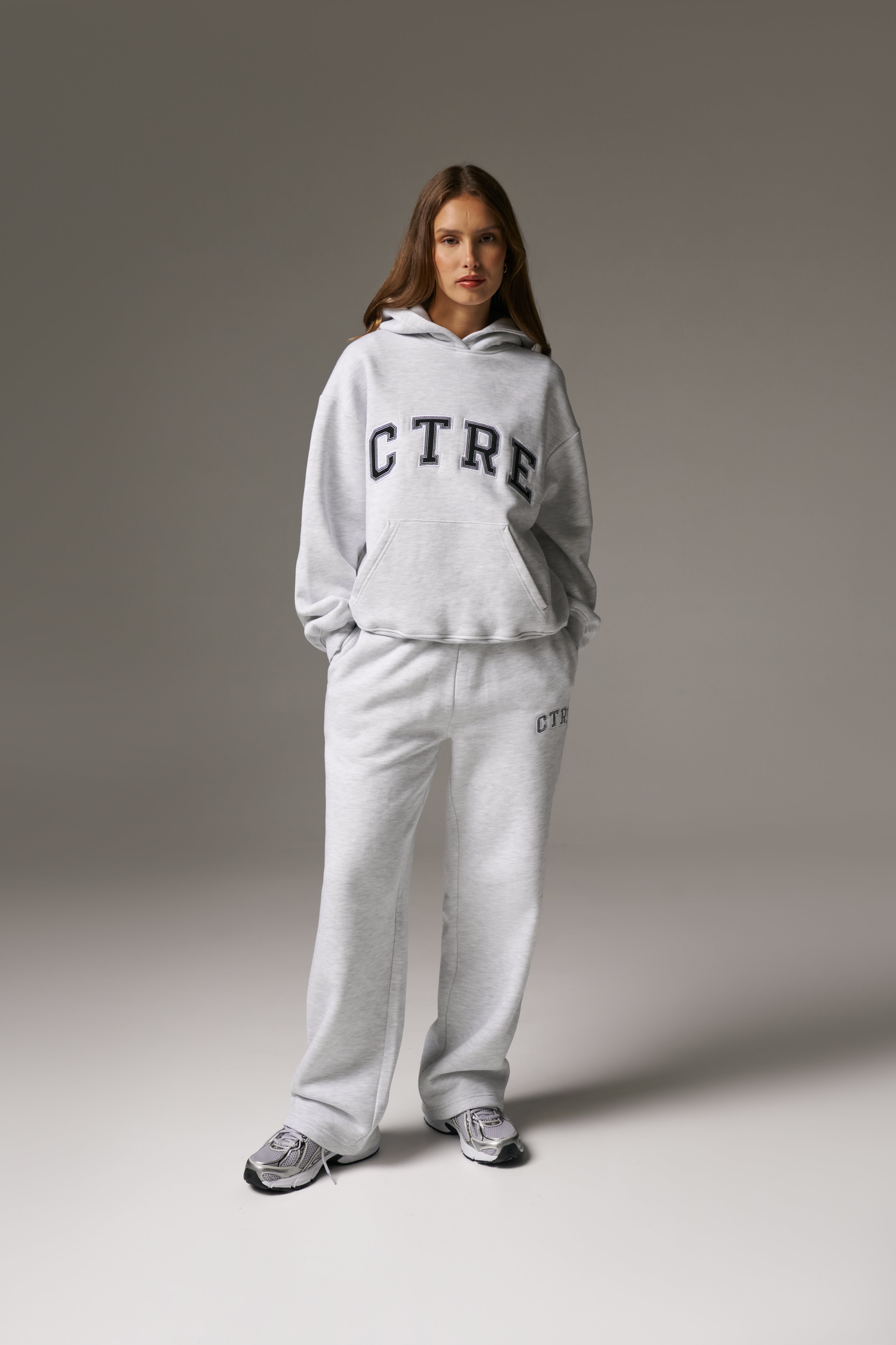 CTRE RELAXED HOODIE - GREY MARL