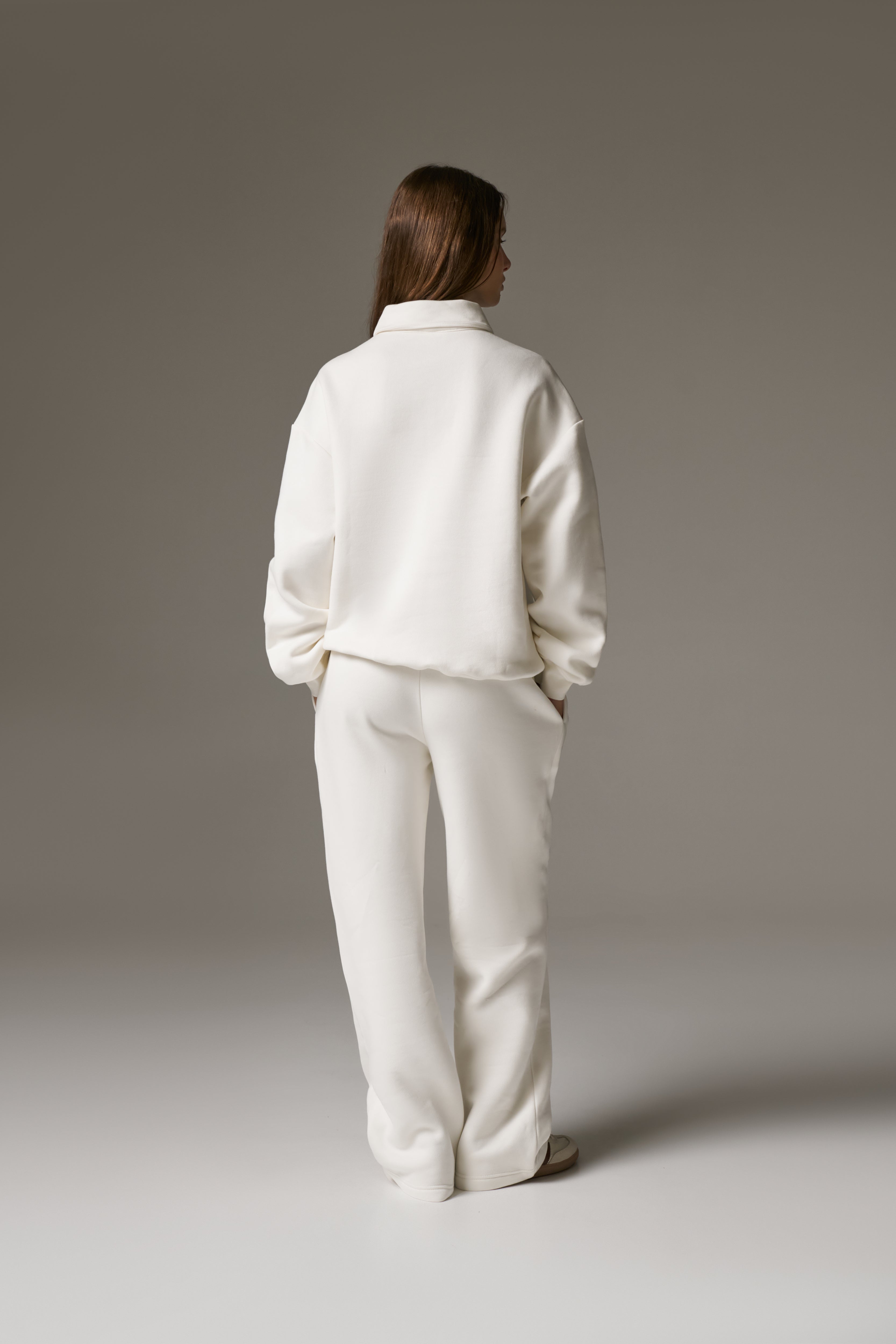 CTRE BUTTON THROUGH POLO - OFF WHITE