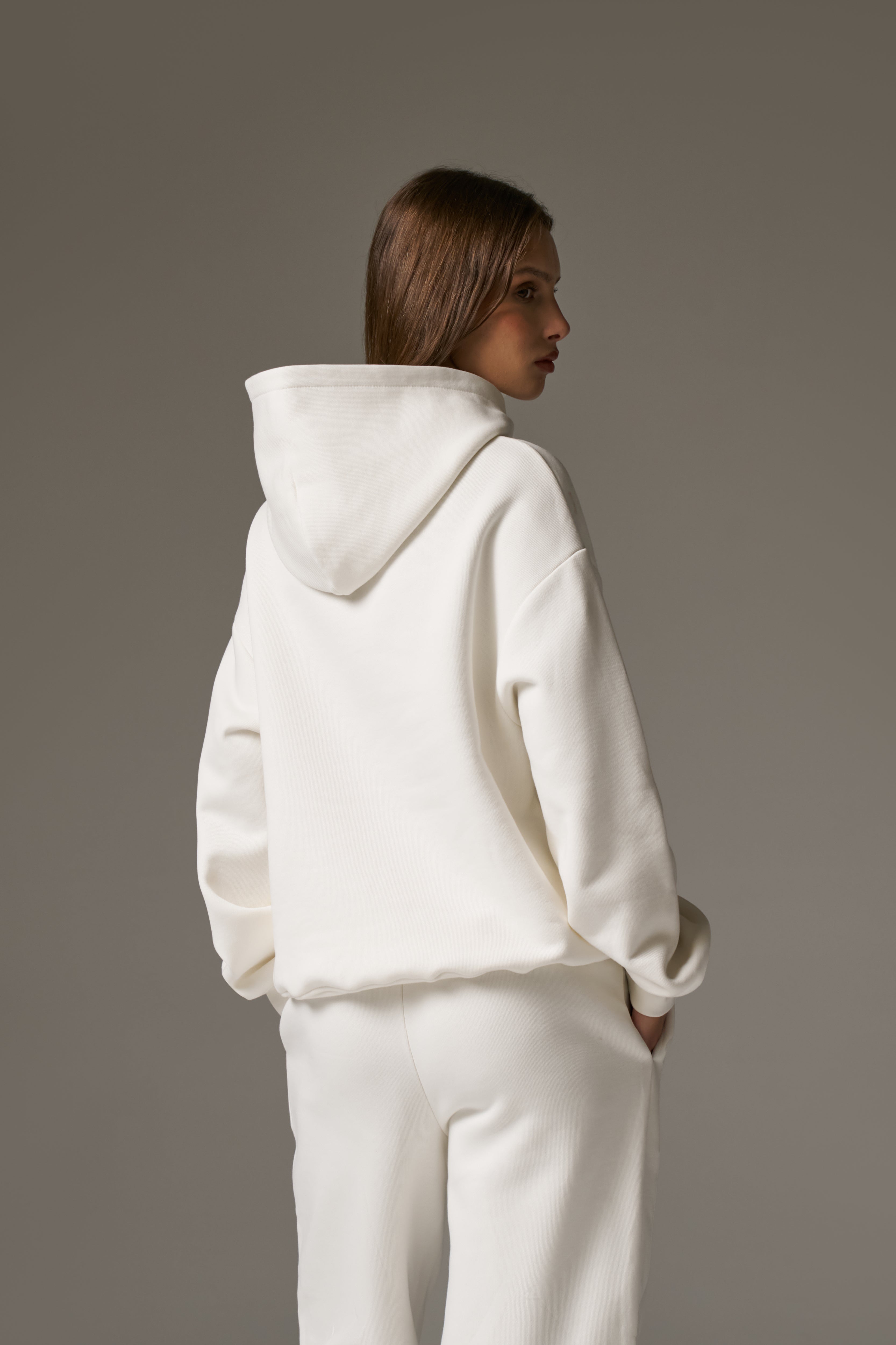 CTRE RELAXED HOODIE - OFF WHITE