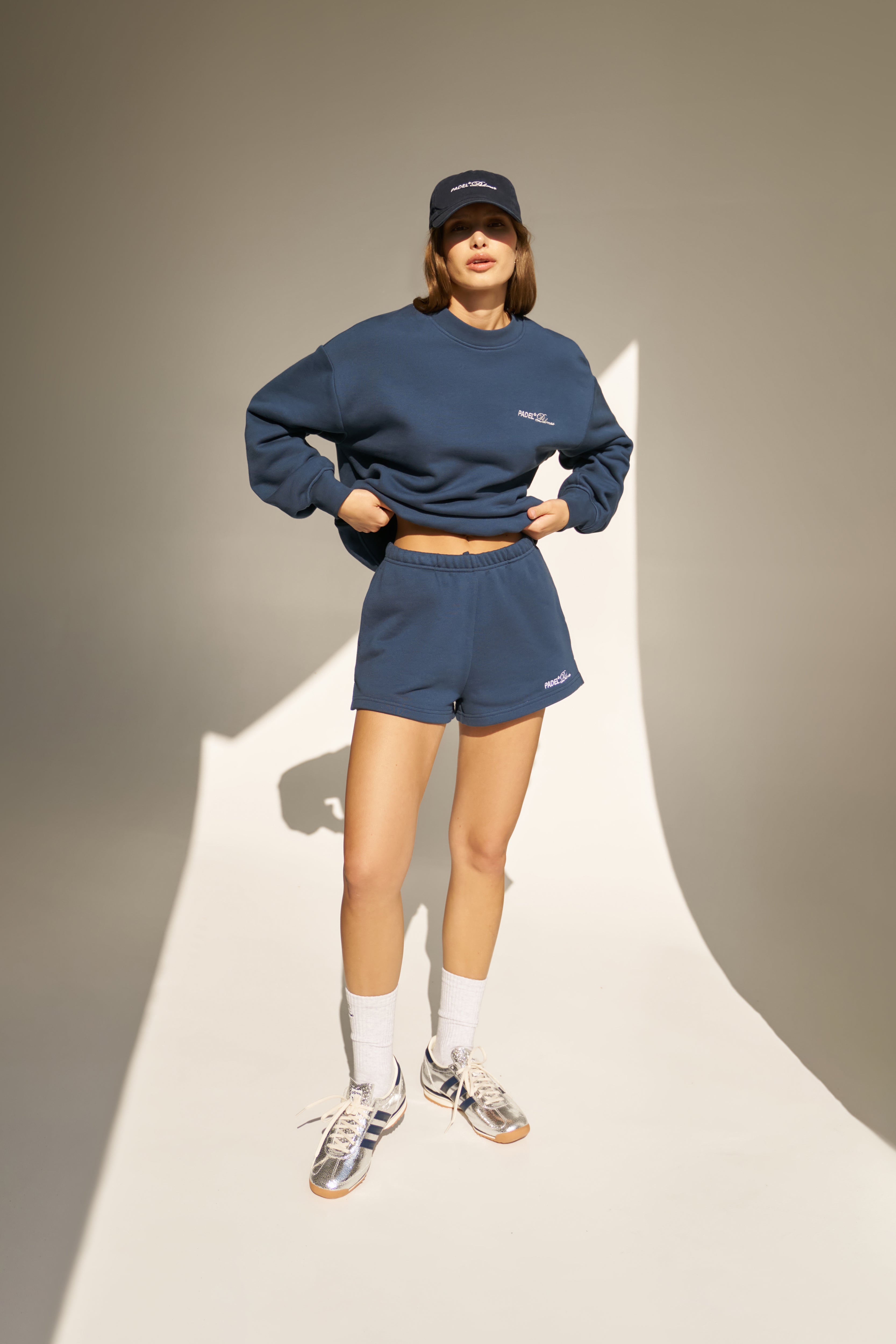 PADEL & PALOMAS JERSEY SHORTS - NAVY