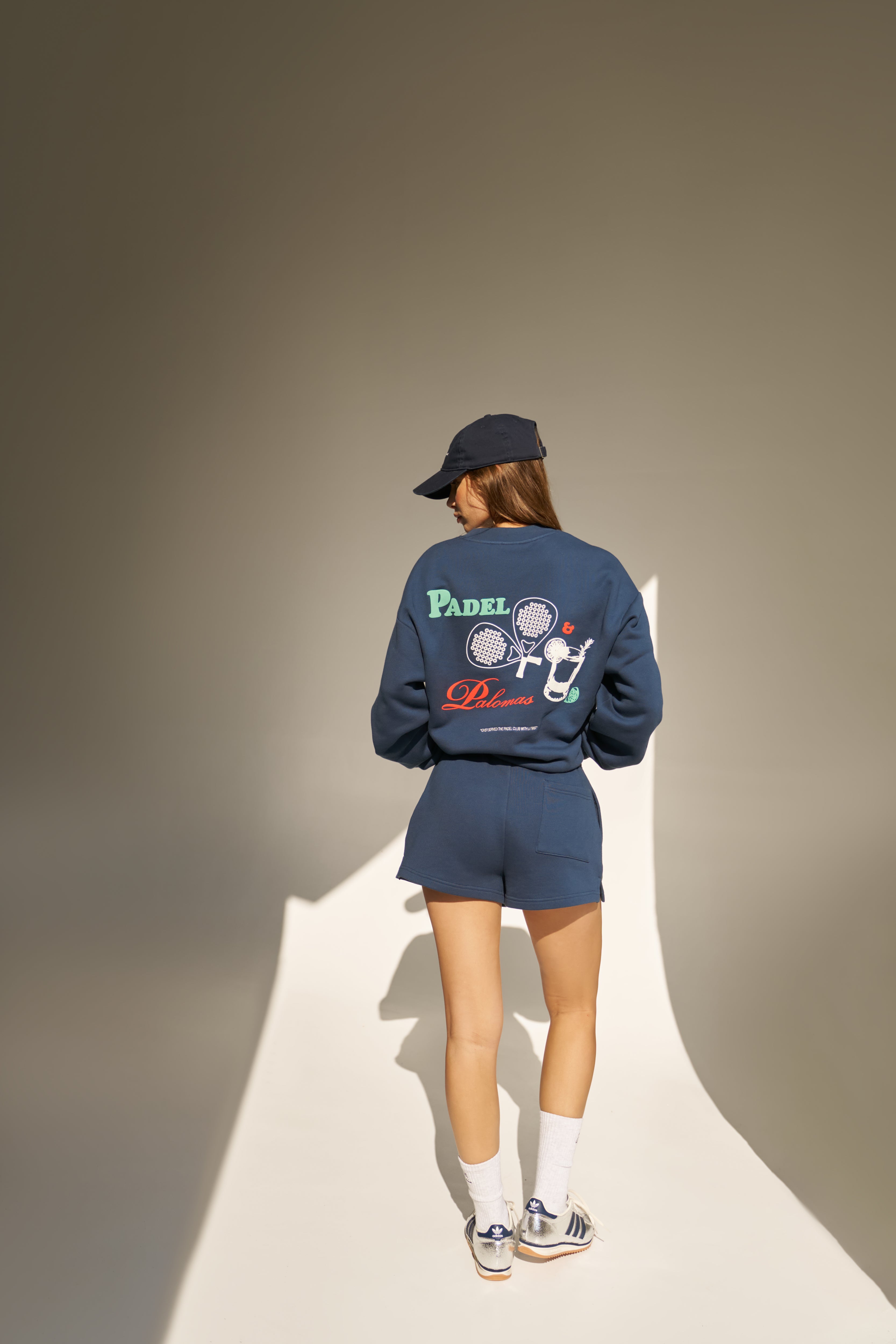 PADEL & PALOMAS JERSEY SHORTS - NAVY