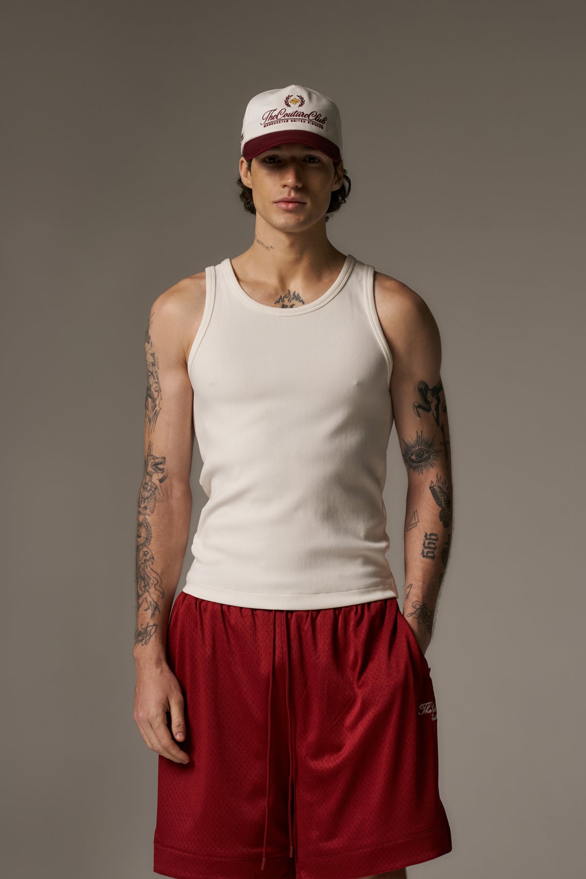 RIBBED VEST - OFF WHITE