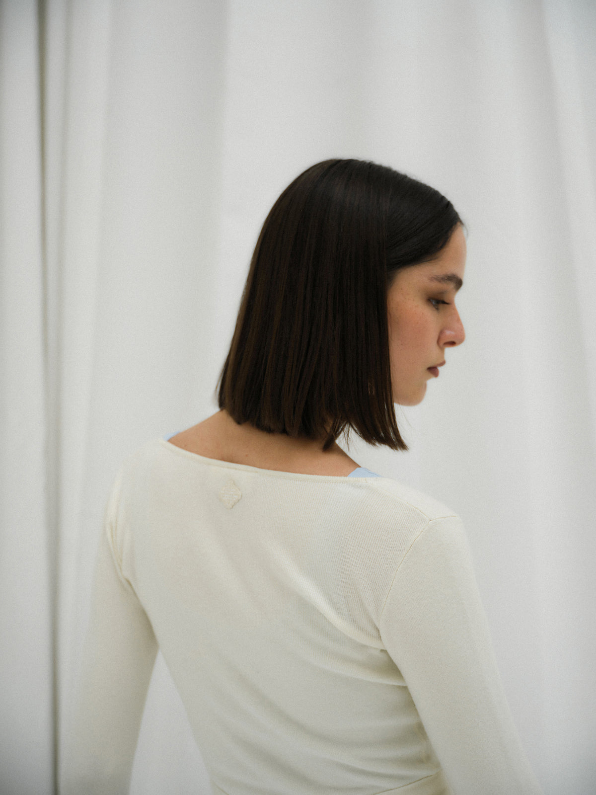 WRAP AROUND KNIT CARDIGAN - OFF WHITE
