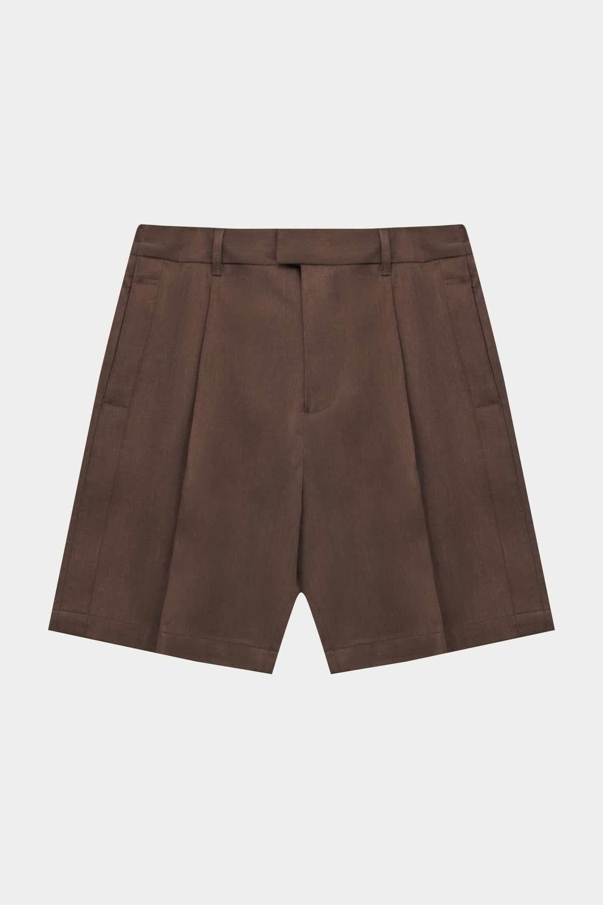 TAILORED SHORTS - BROWN