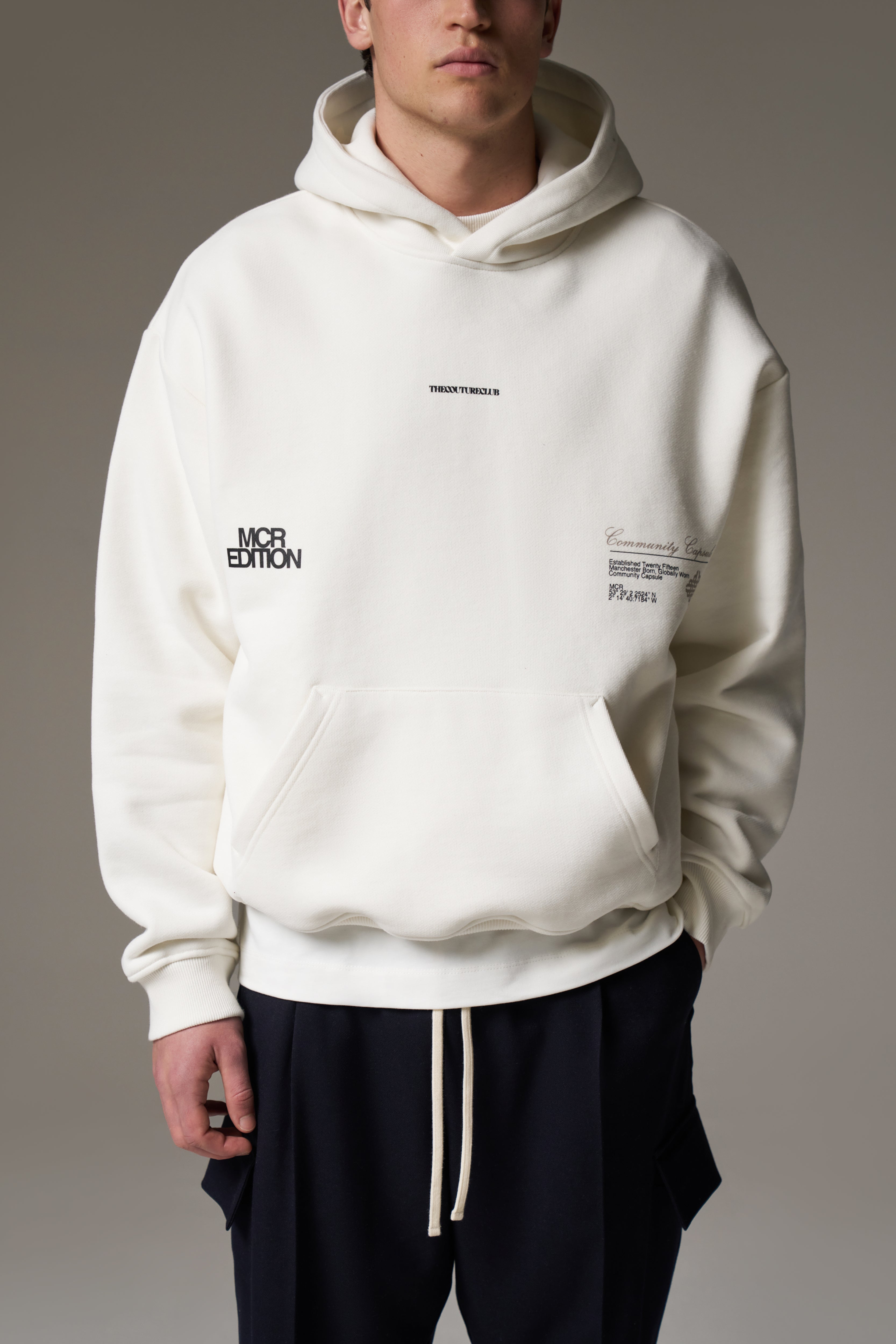 COMMUNITY CAPSULE HOODIE - OFF WHITE
