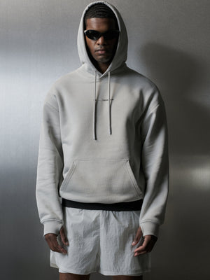 LUXURY IN MOTION GRAPHIC HOODIE - SALT