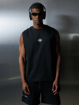 MENS ACTIVE VEST - BLACK