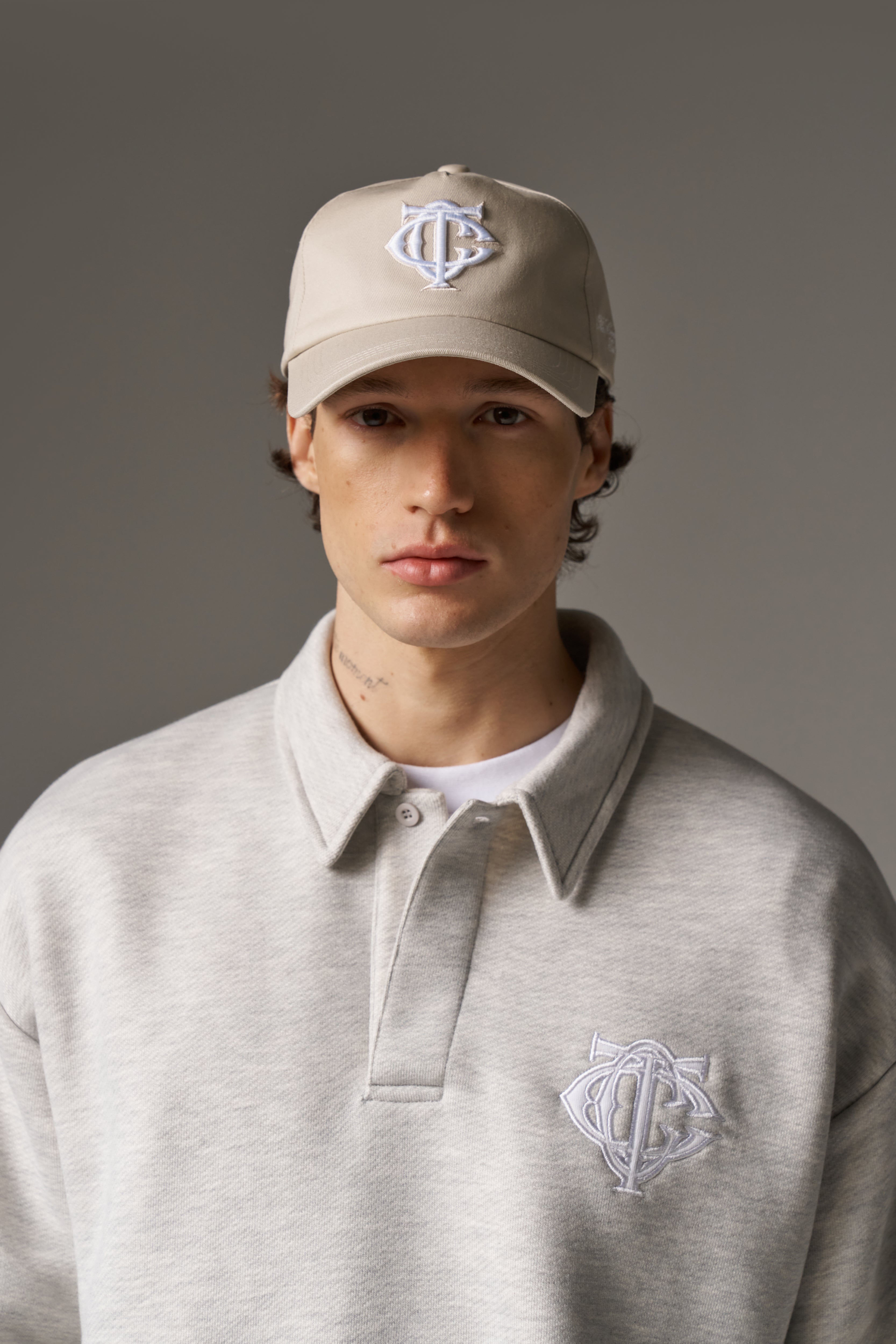 MONOGRAM CAP - BEIGE