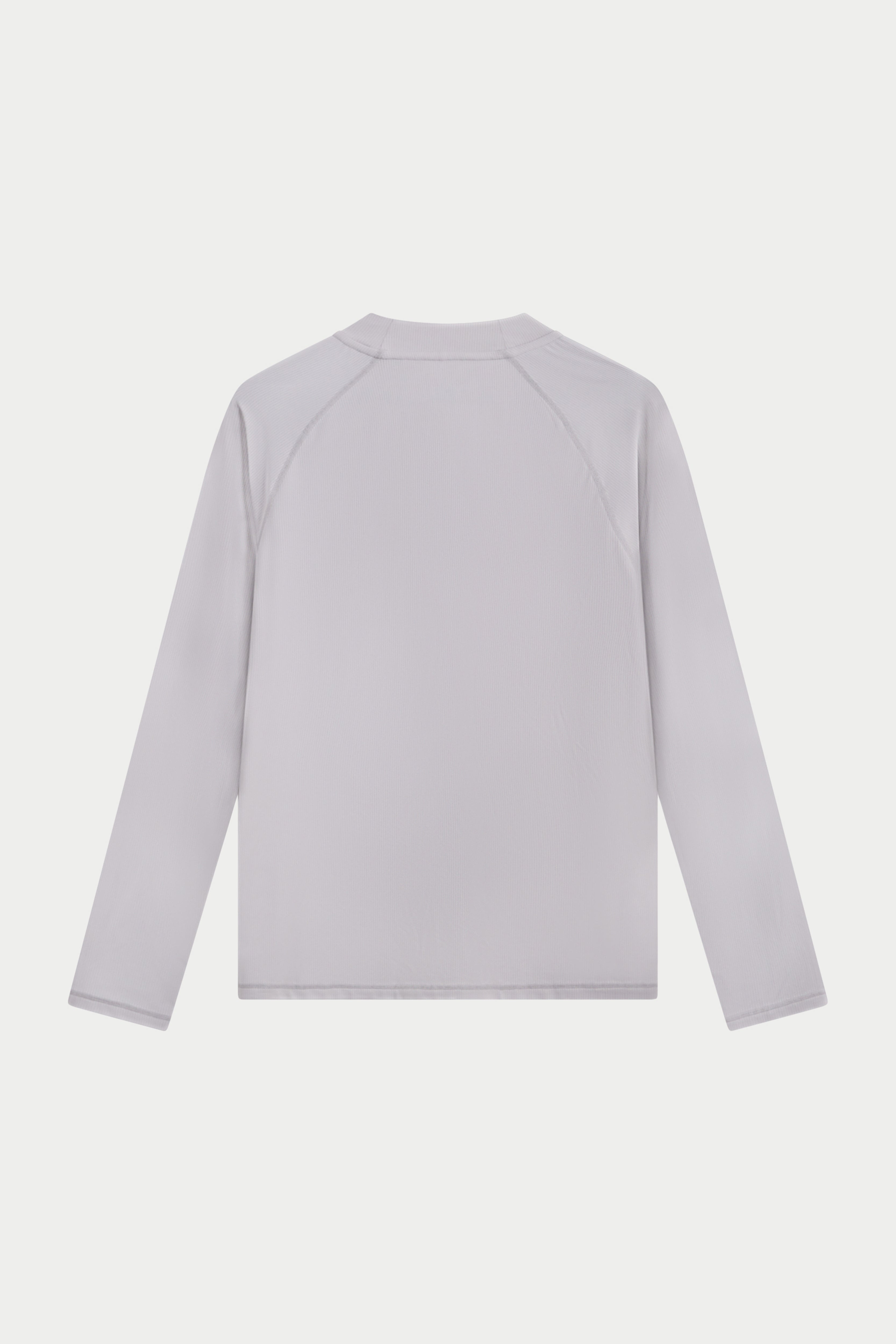 Light grey long-sleeve t-shirt on a white background
