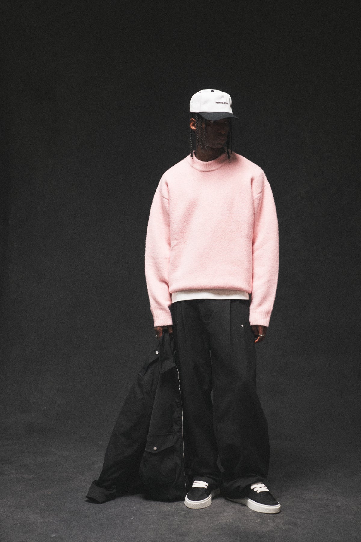 COPYRIGHT BRUSHED KNIT JUMPER - PINK