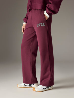 CTRE STRAIGHT LEG JOGGERS - PLUM