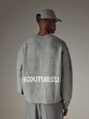 COPYRIGHT BRUSHED KNIT JUMPER - GREY MARL