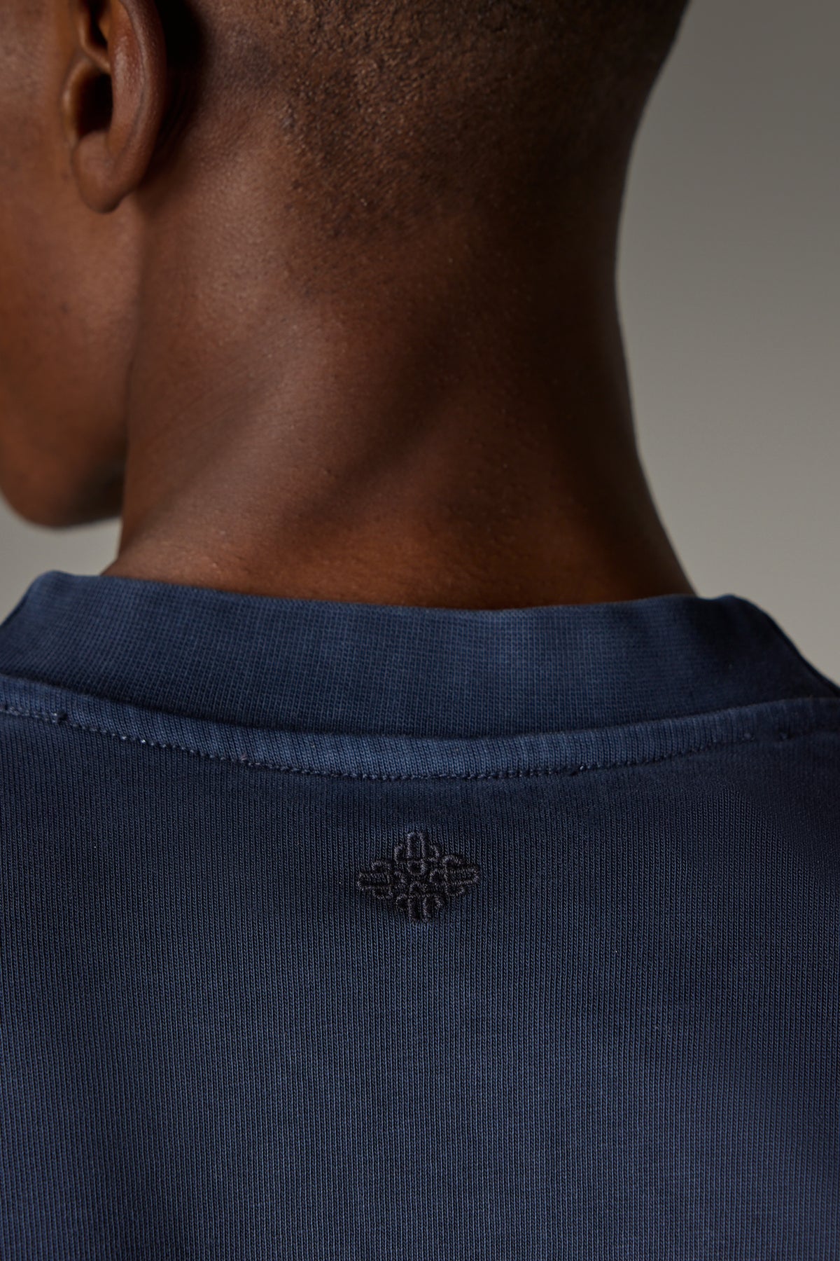 WASHED LONG SLEEVE T-SHIRT - NAVY