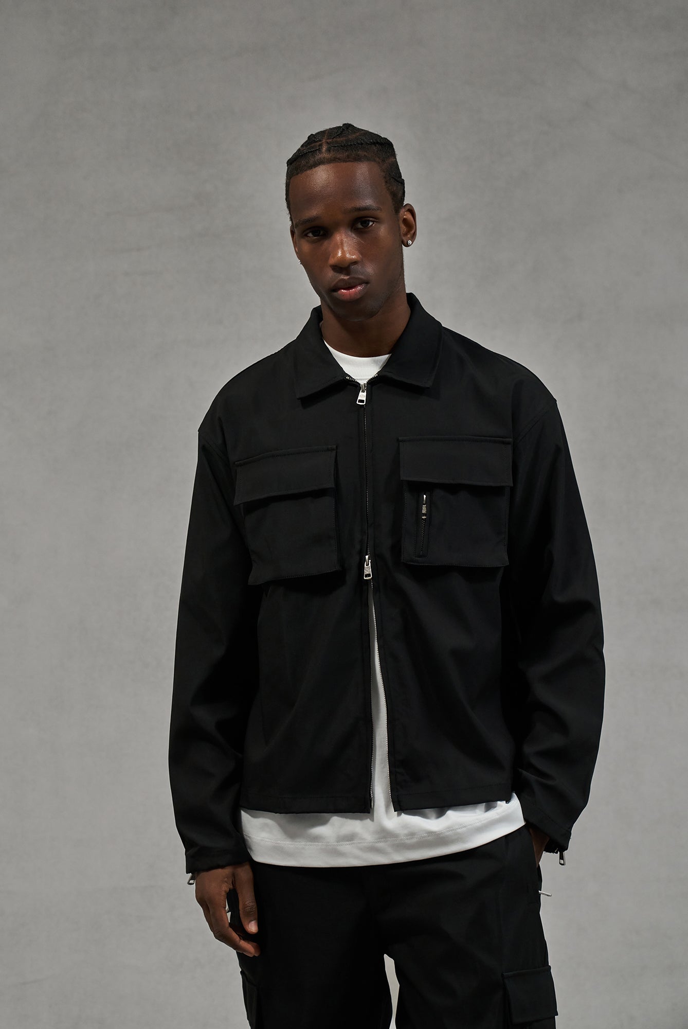 TECHNICAL LONG SLEEVE SHIRT - BLACK