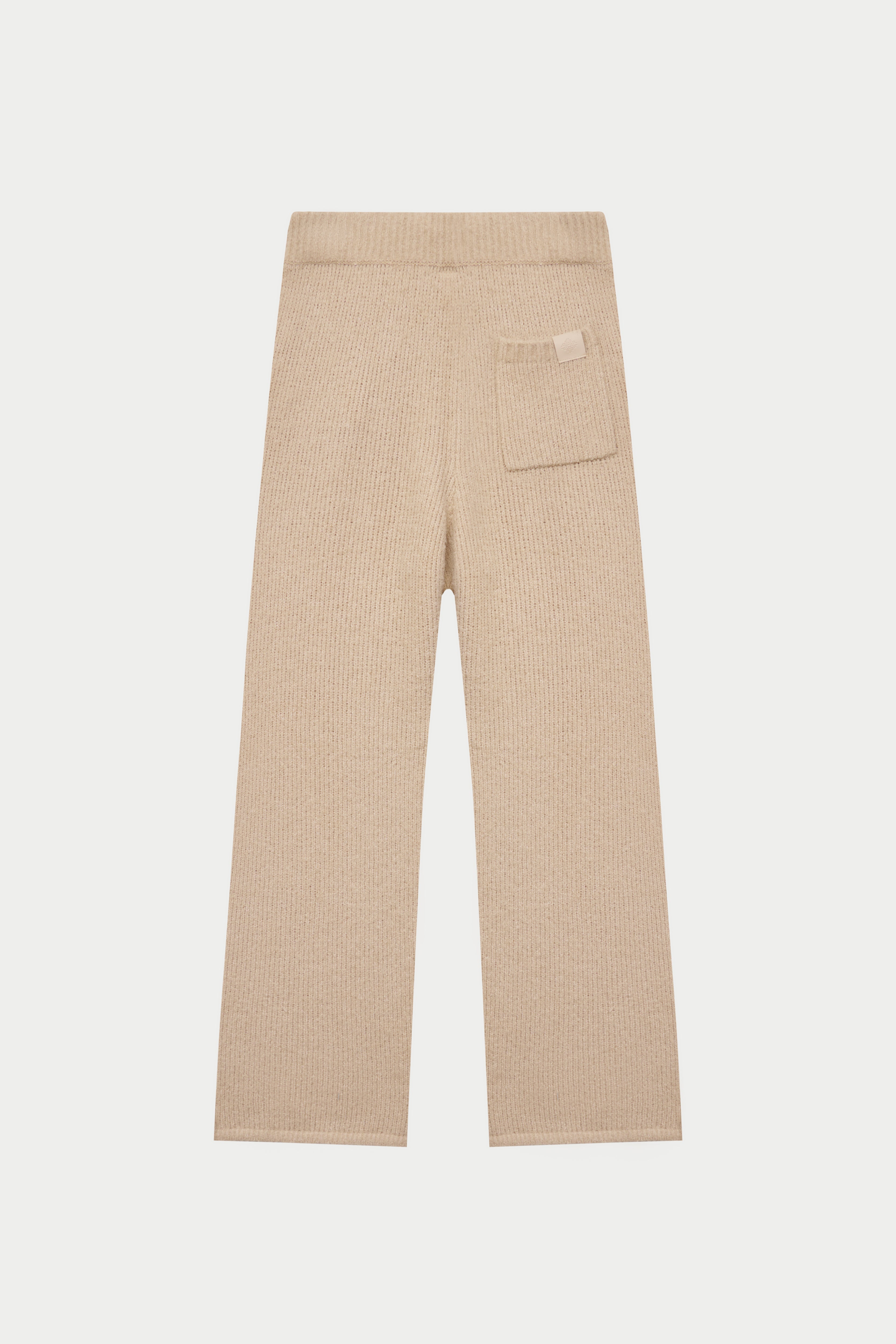 BOUCLE KNIT PANTS - STONE